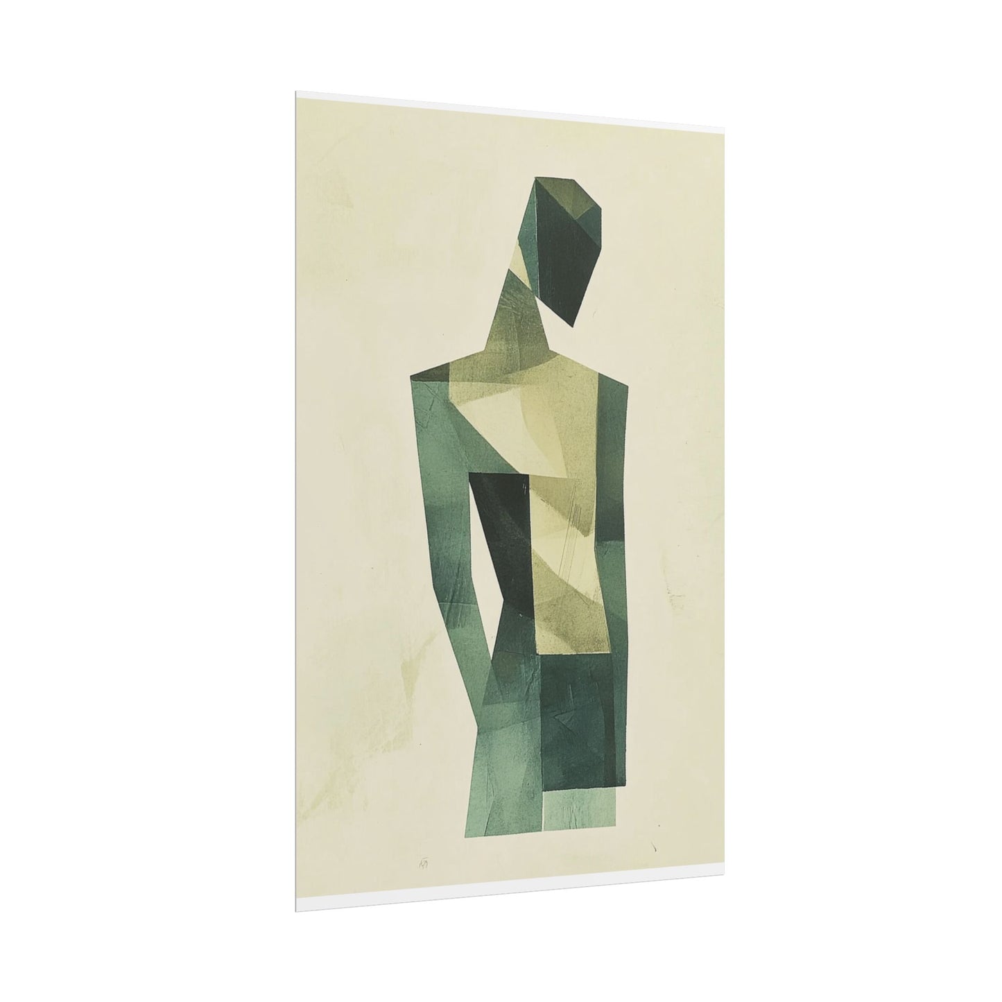 Contemplative Form - Geometric Abstract Art Print