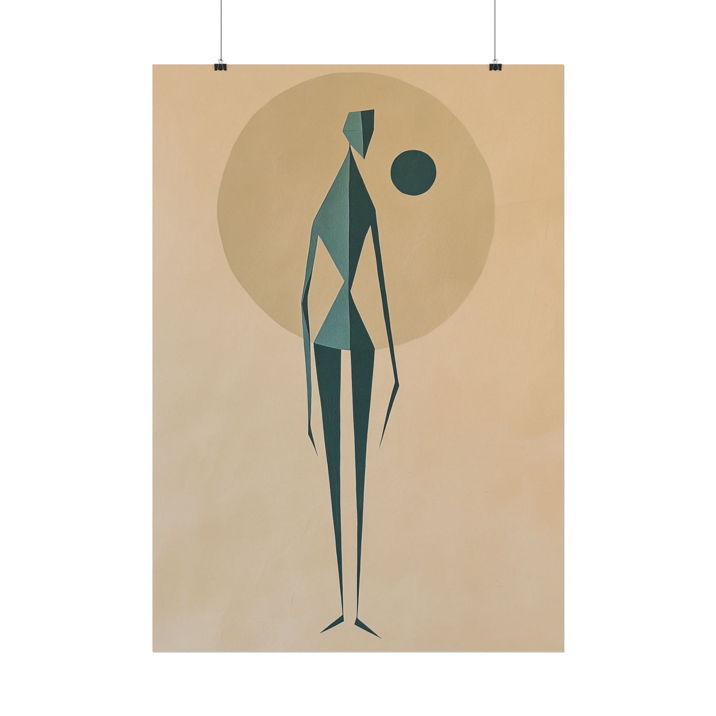 Abstract Solitude - Minimalist Figurative Art Print