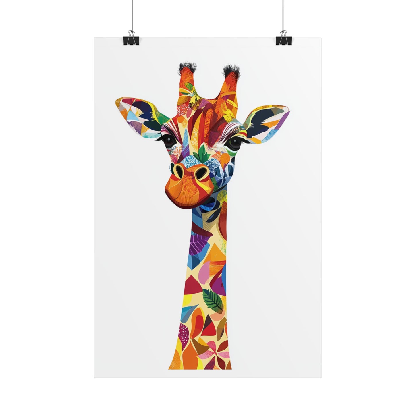 Vibrant Giraffe - Abstract Animal Art Print