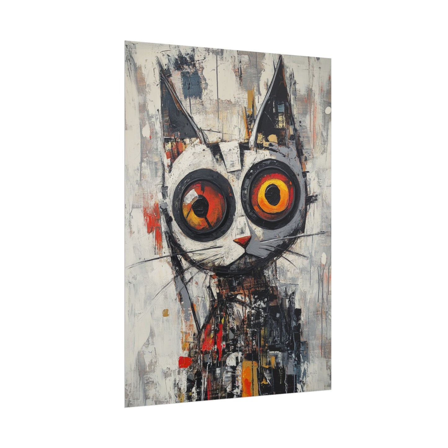 Whimsical Feline - Abstract Cat Art Print