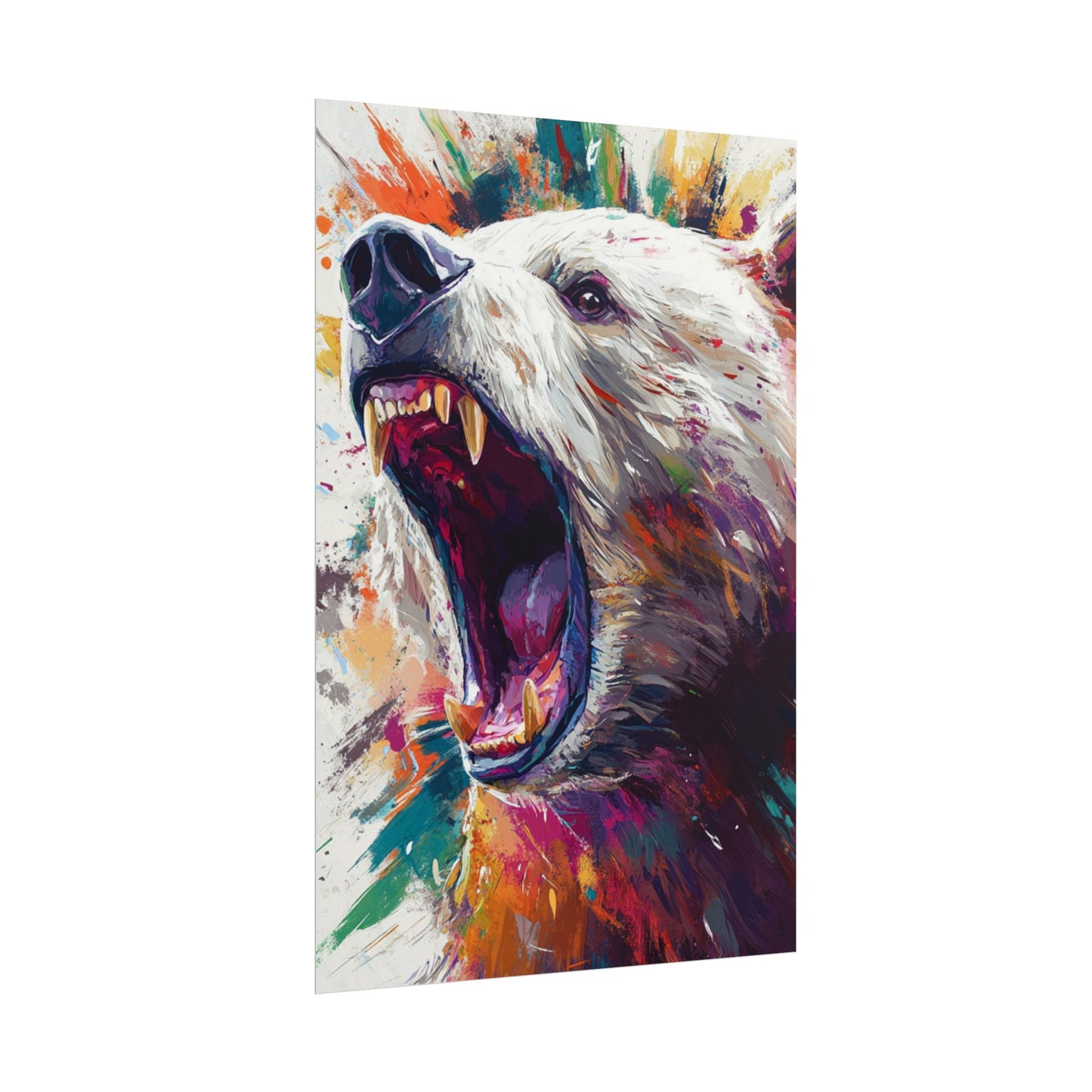 Roar of the Wild - Abstract Bear Art Print