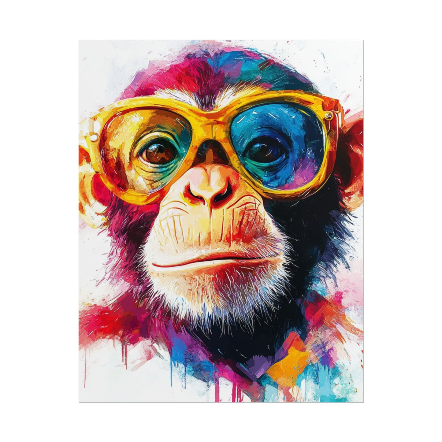 Cool Chimp - Abstract Art with a Splash of Colour