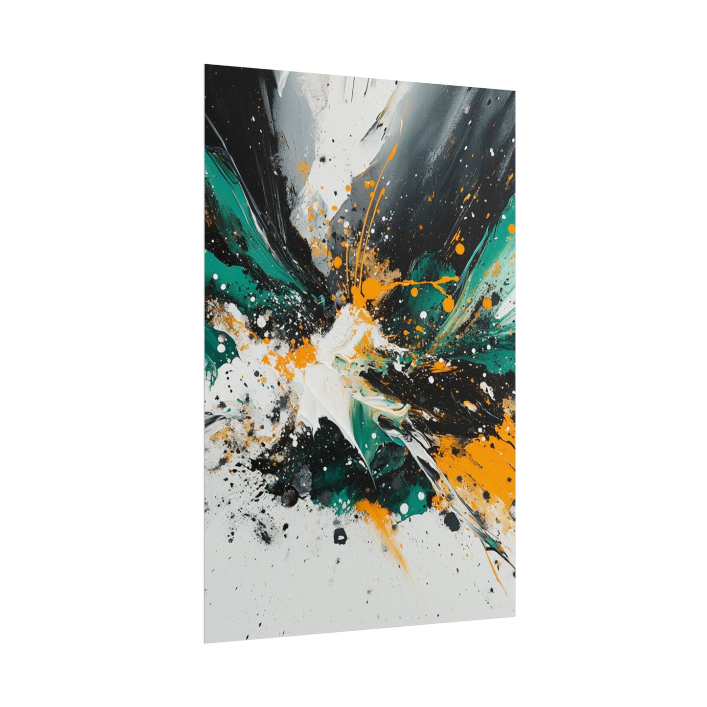 Explosive Fusion - Dynamic Abstract Art Print