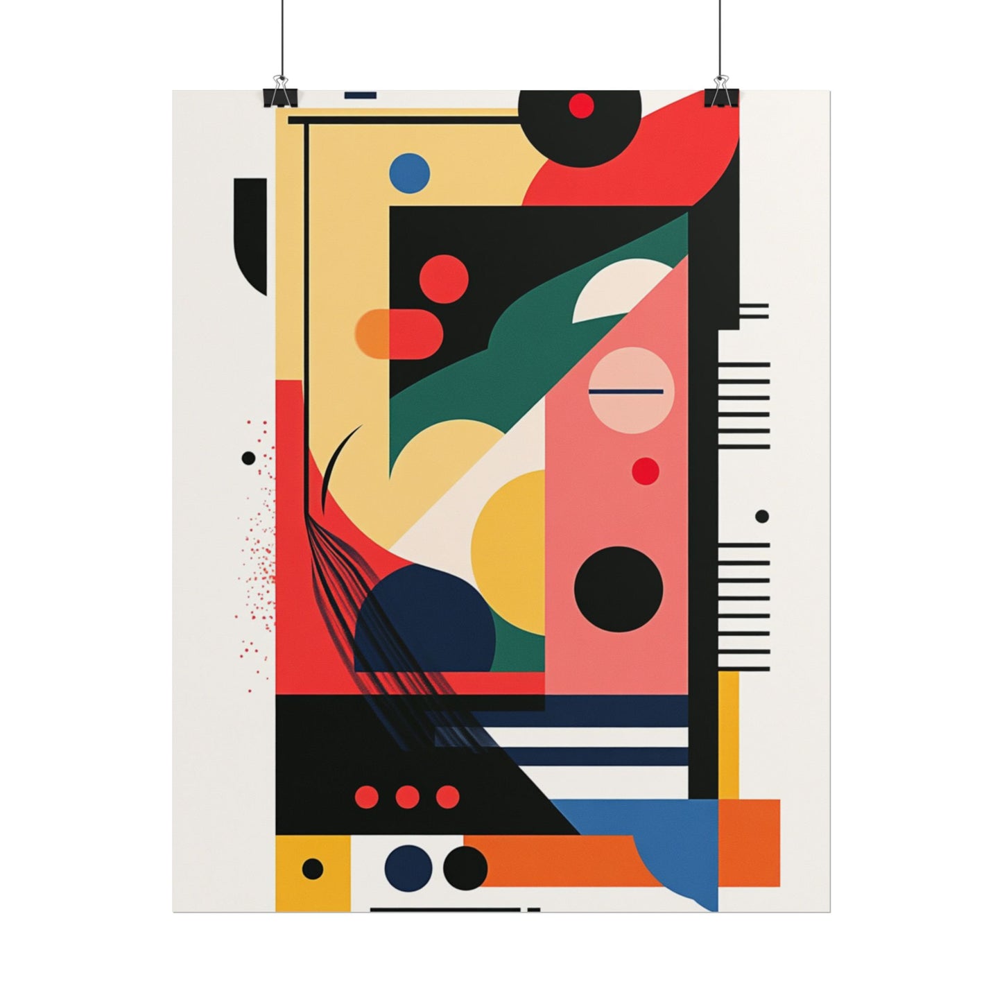 Geometry in Motion - Bold Abstract Geometric Print