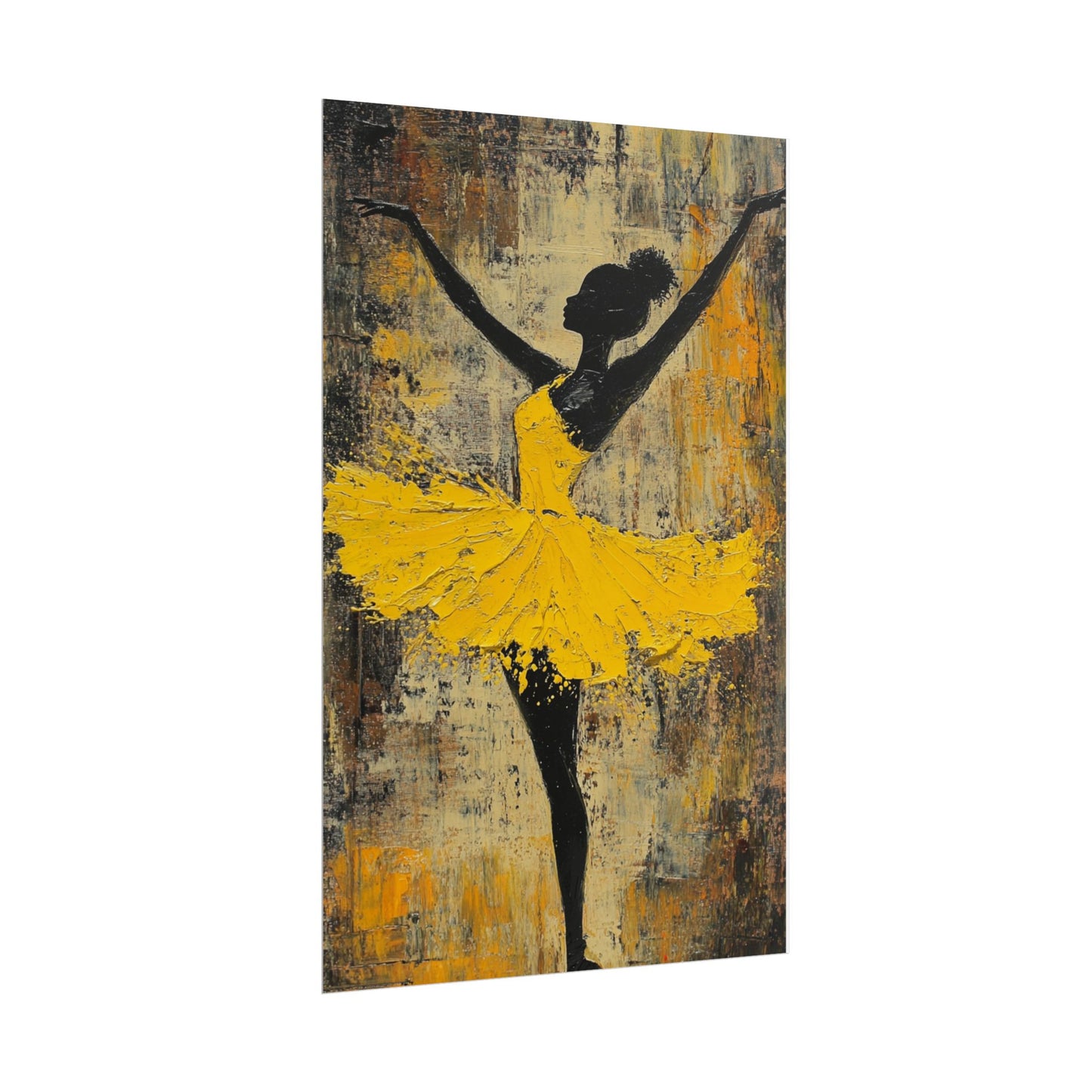 Grace in Motion - Abstract Ballet Dancer Art Print