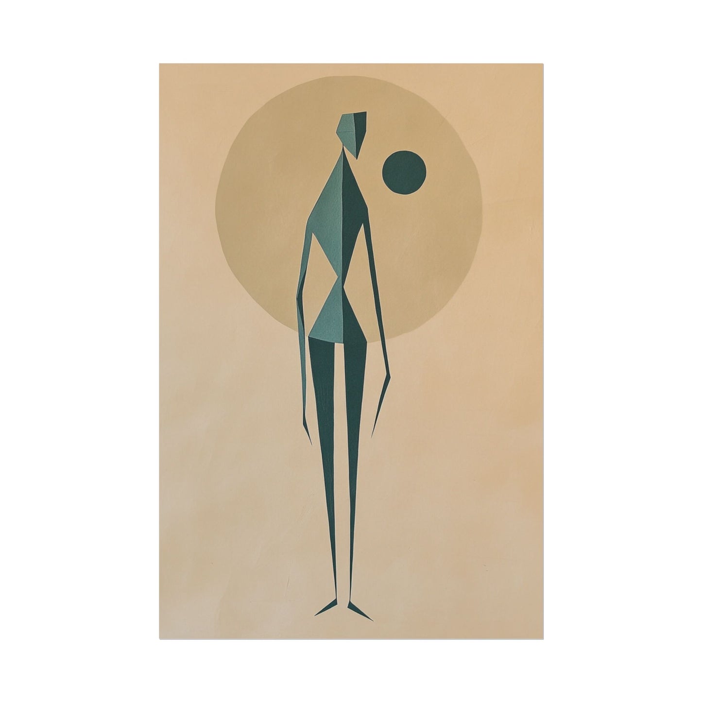 Abstract Solitude - Minimalist Figurative Art Print