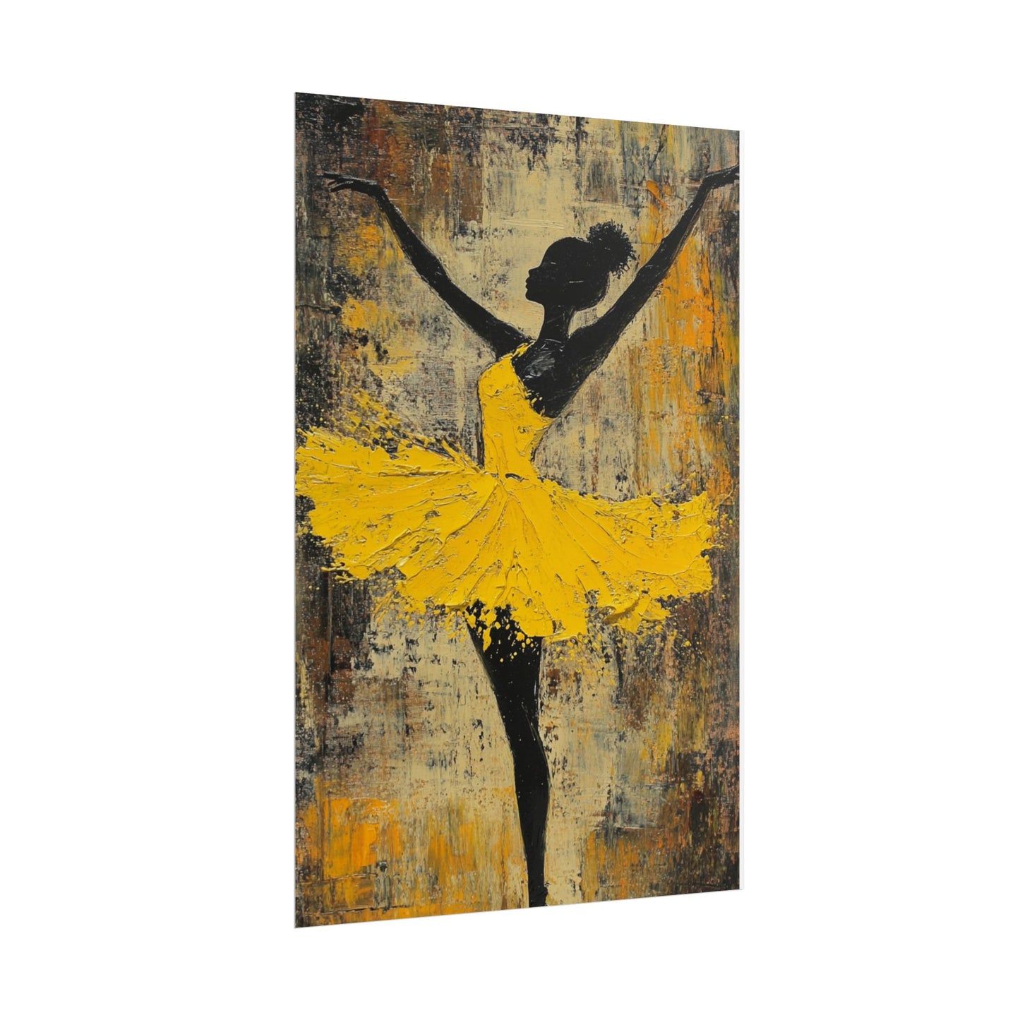 Grace in Motion - Abstract Ballet Dancer Art Print