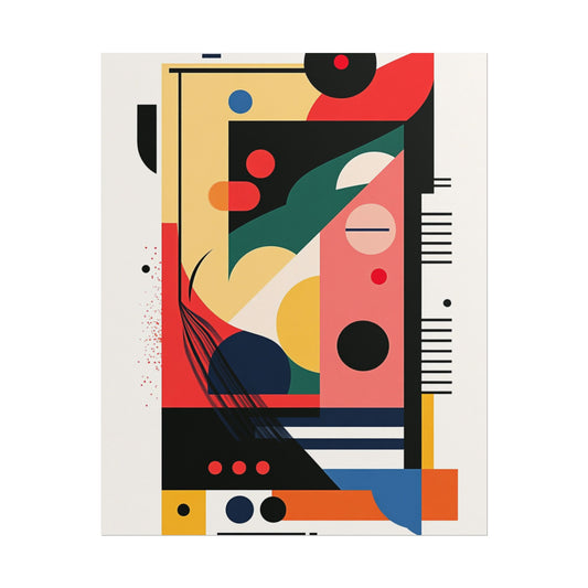 Geometry in Motion - Bold Abstract Geometric Print