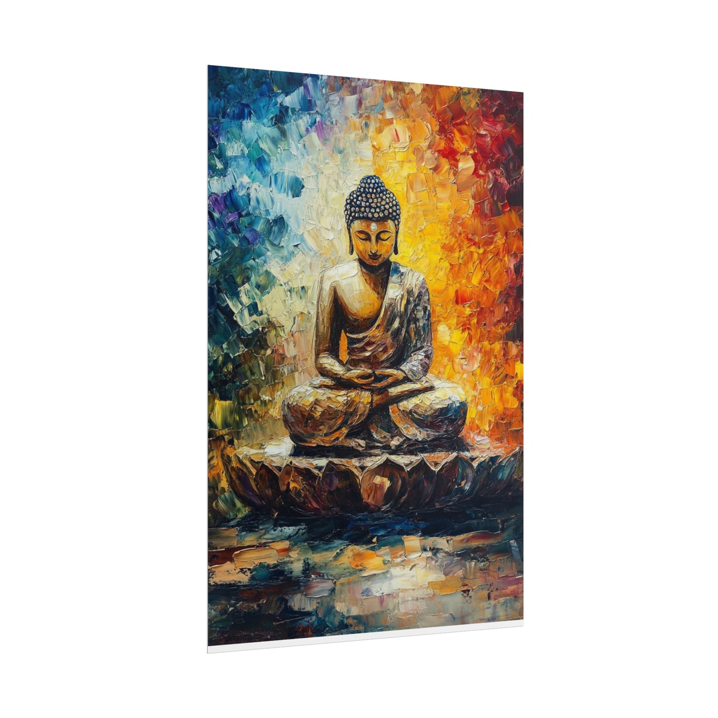 Radiant Buddha - Abstract Meditative Art Print