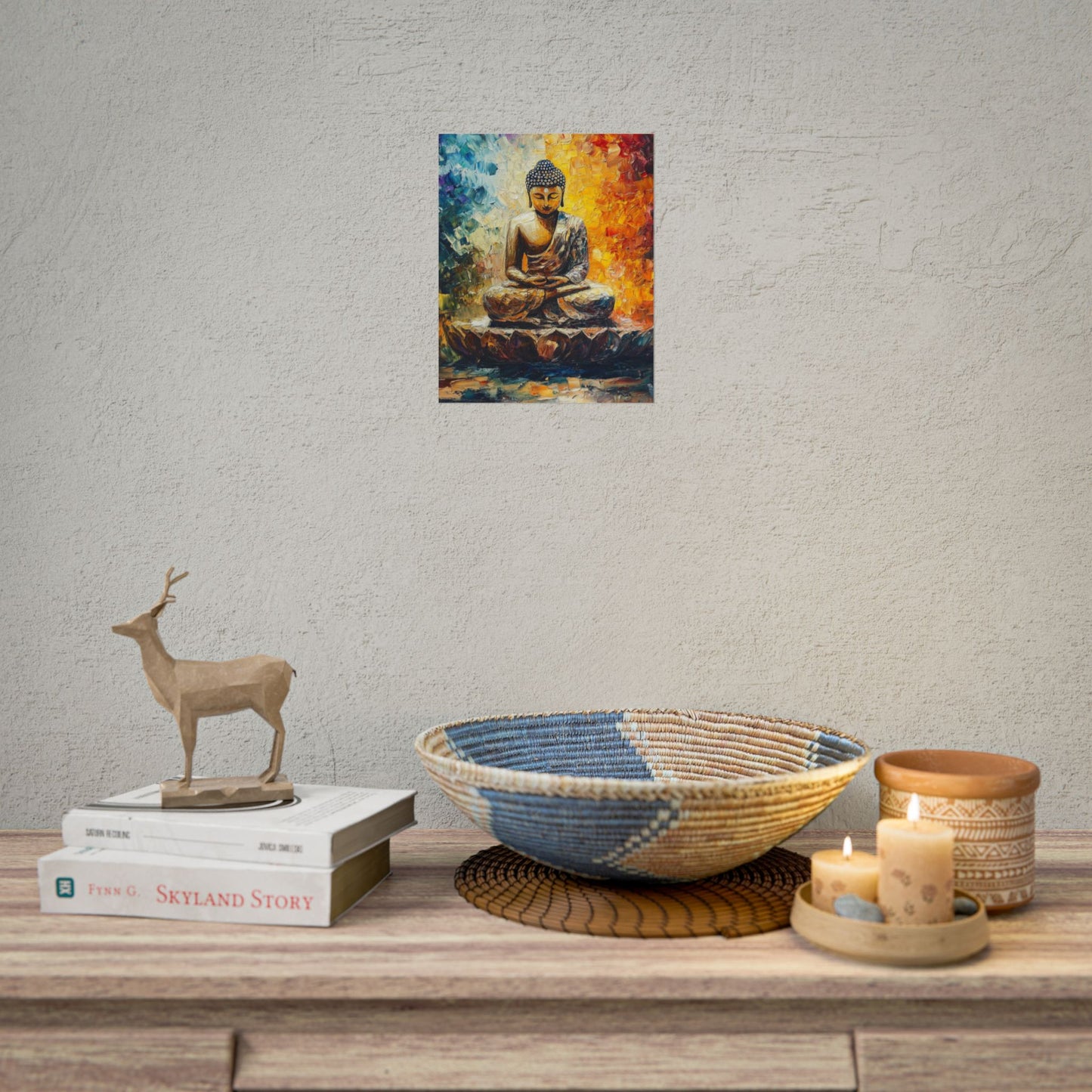 Radiant Buddha - Abstract Meditative Art Print