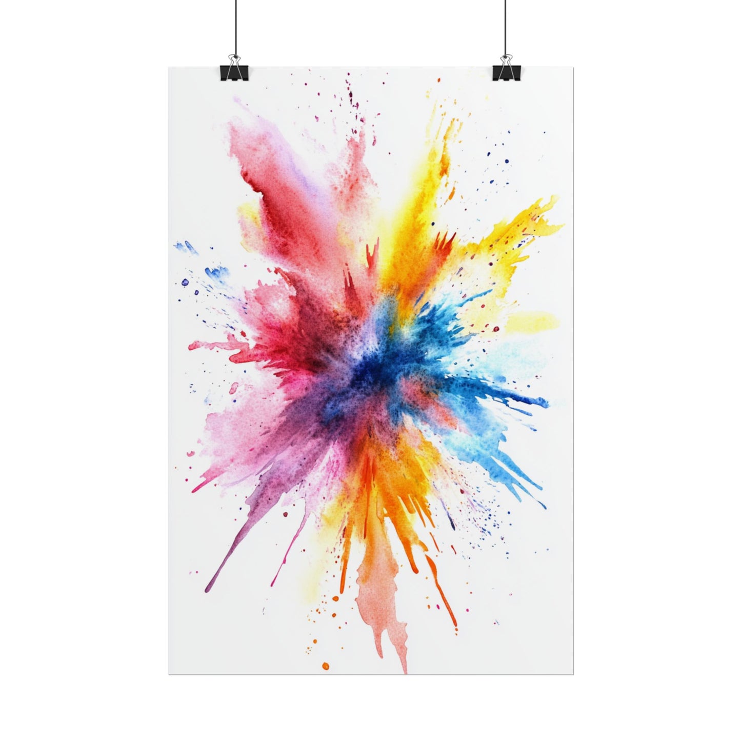 Explosion of Colour - Vibrant Abstract Burst Art