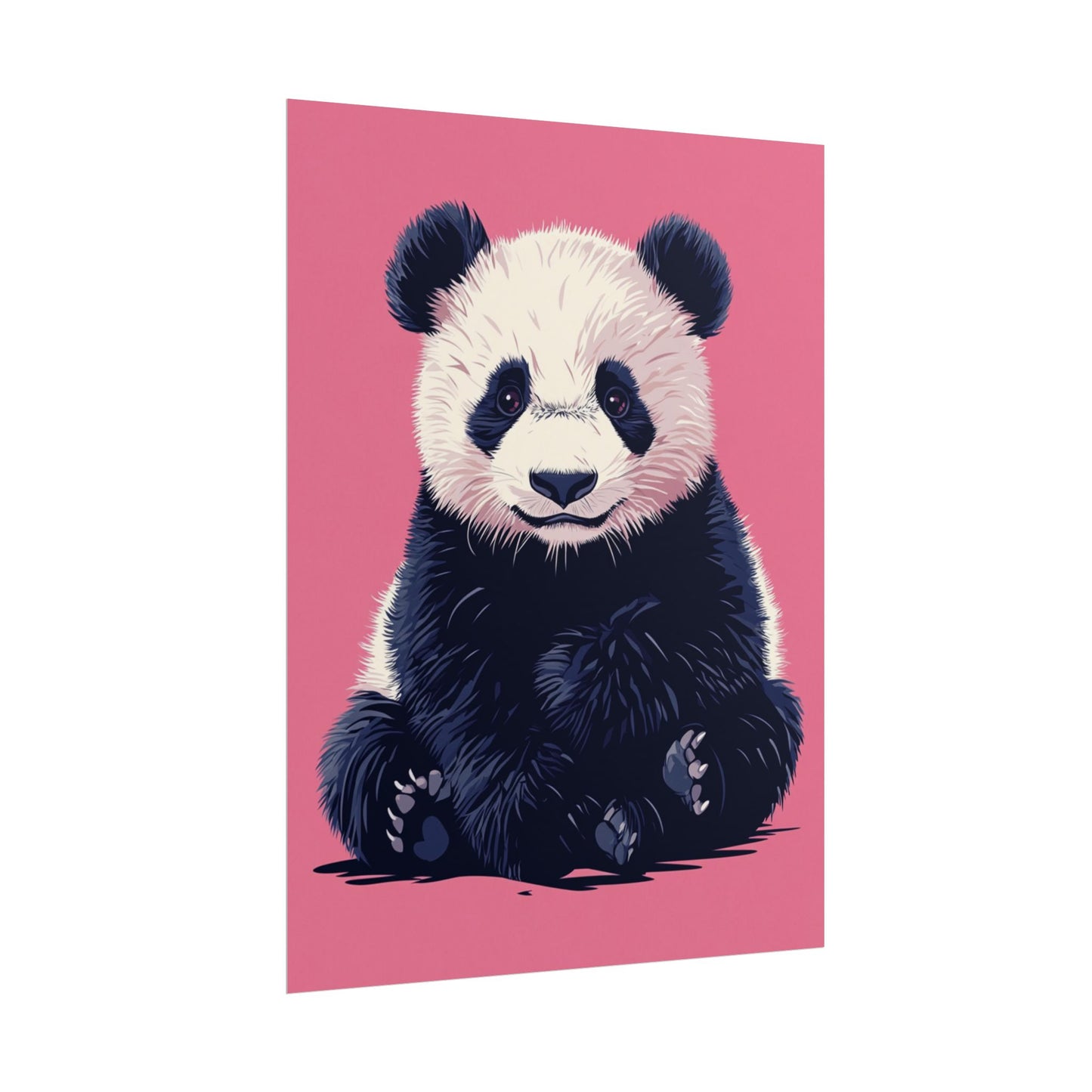 Adorable Panda Bliss - Abstract Art Print