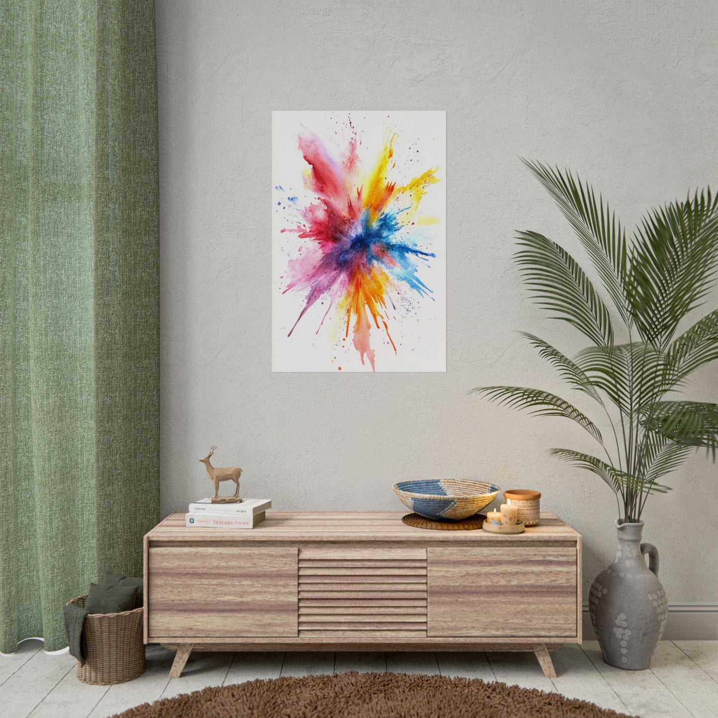 Explosion of Colour - Vibrant Abstract Burst Art