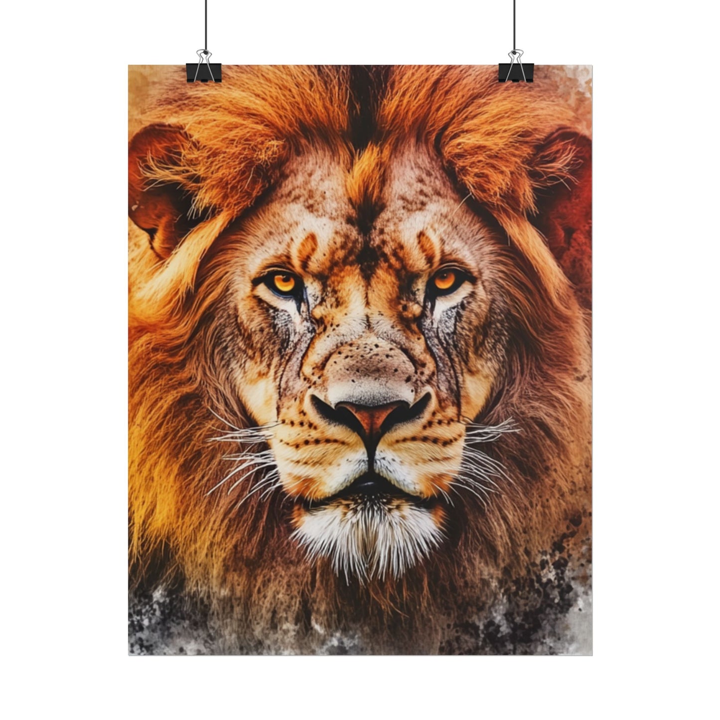 Regal Majesty - Abstract Lion Art Print