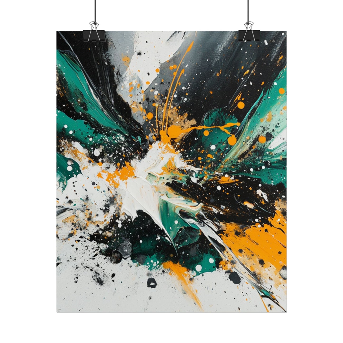 Explosive Fusion - Dynamic Abstract Art Print