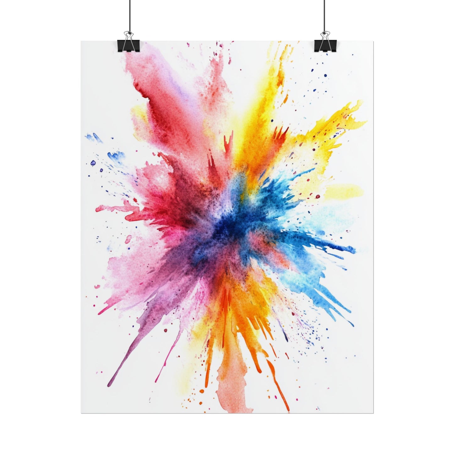 Explosion of Colour - Vibrant Abstract Burst Art