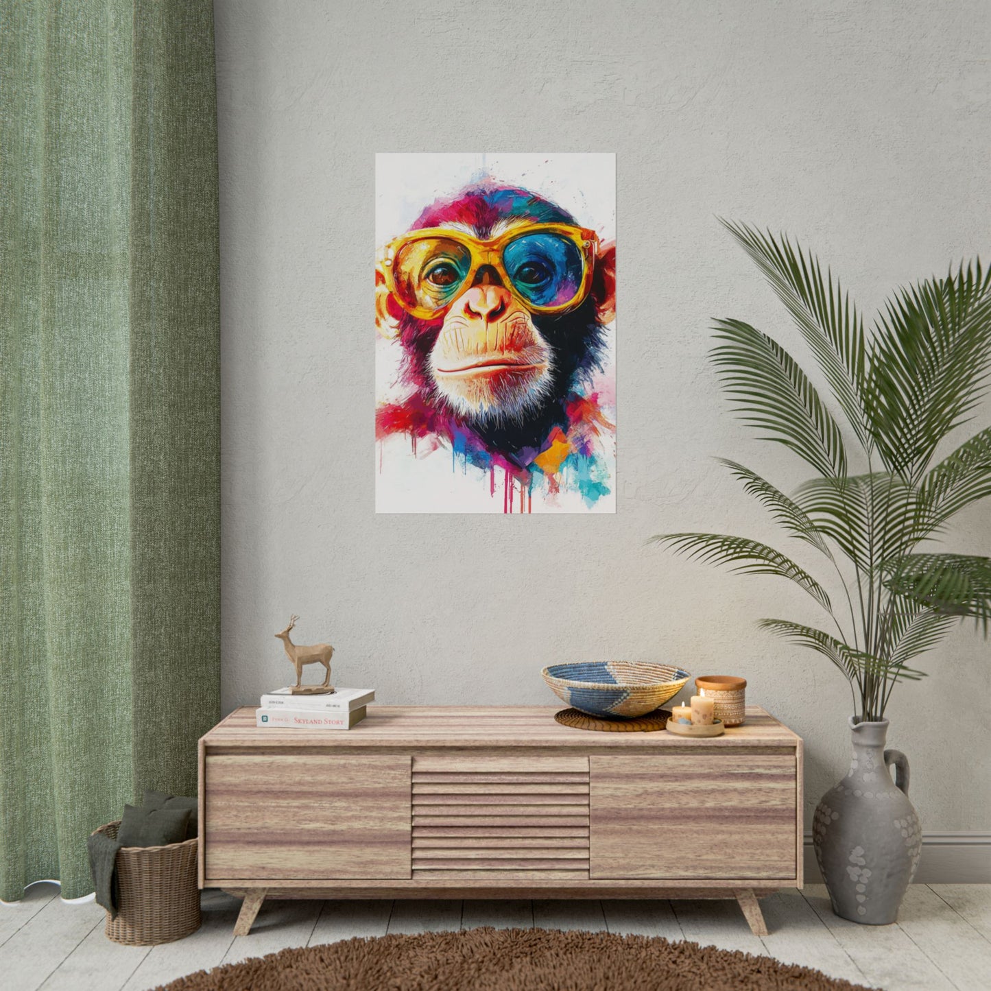 Cool Chimp - Abstract Art with a Splash of Colour