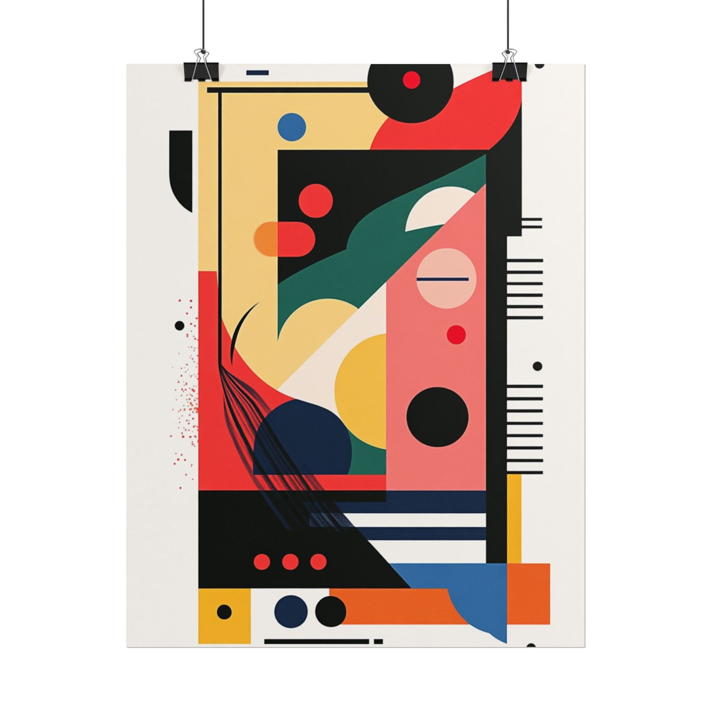 Geometry in Motion - Bold Abstract Geometric Print