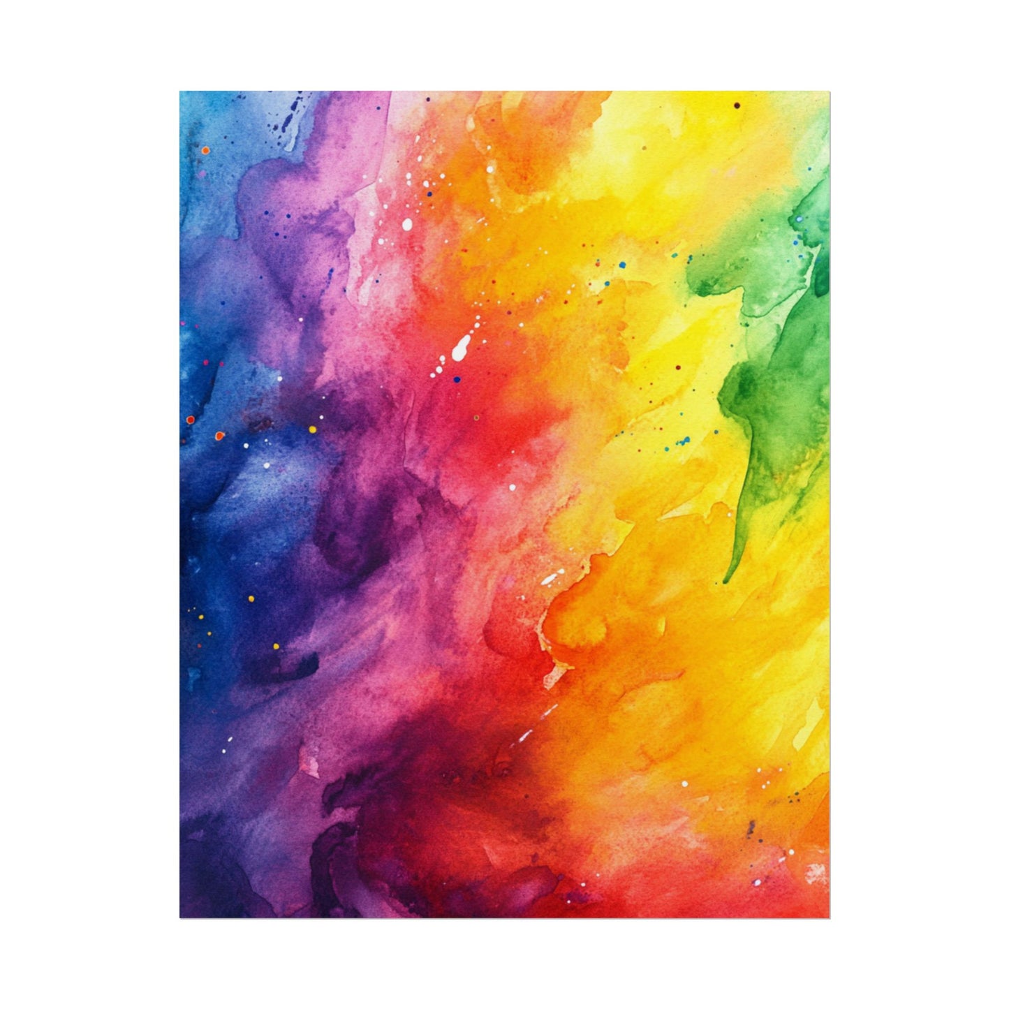 Spectrum of Emotions - Vivid Abstract Watercolour Art