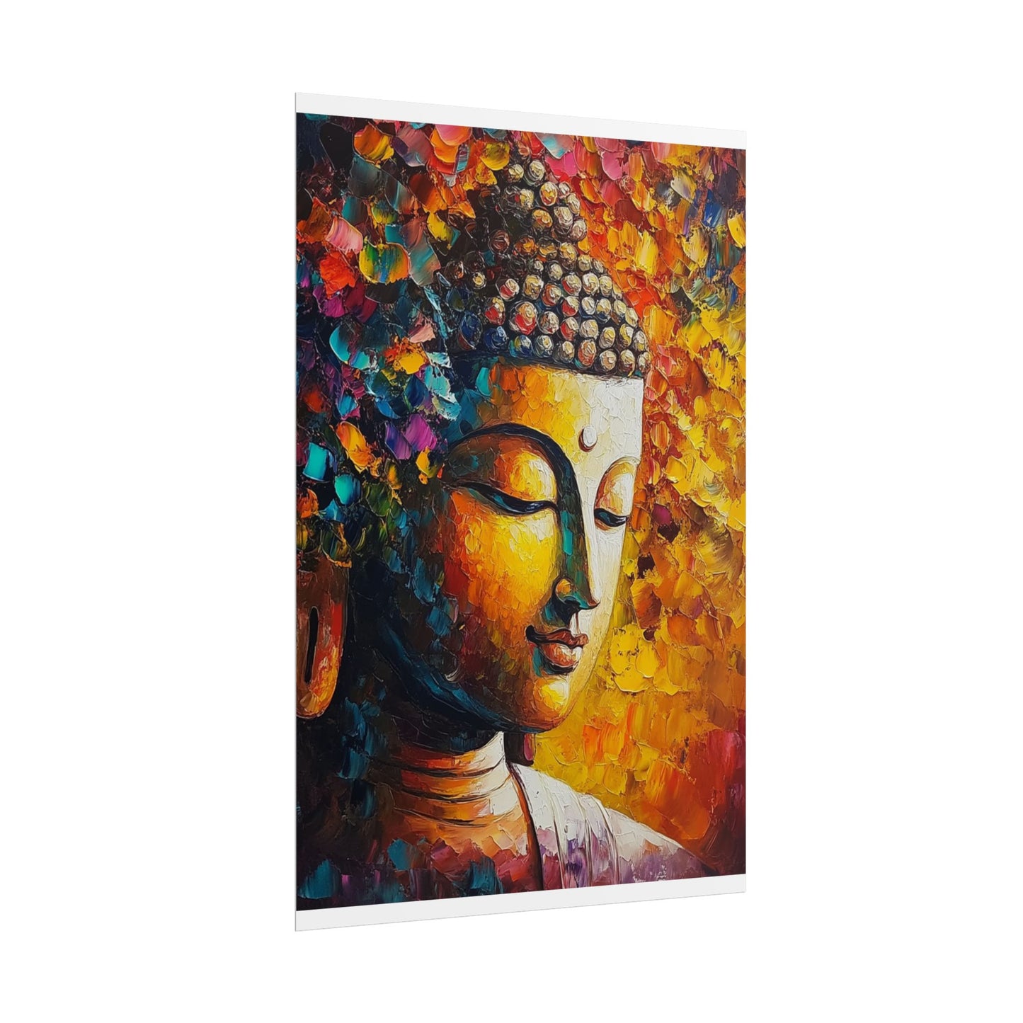 Buddha's Serenity - Abstract Spiritual Art Print