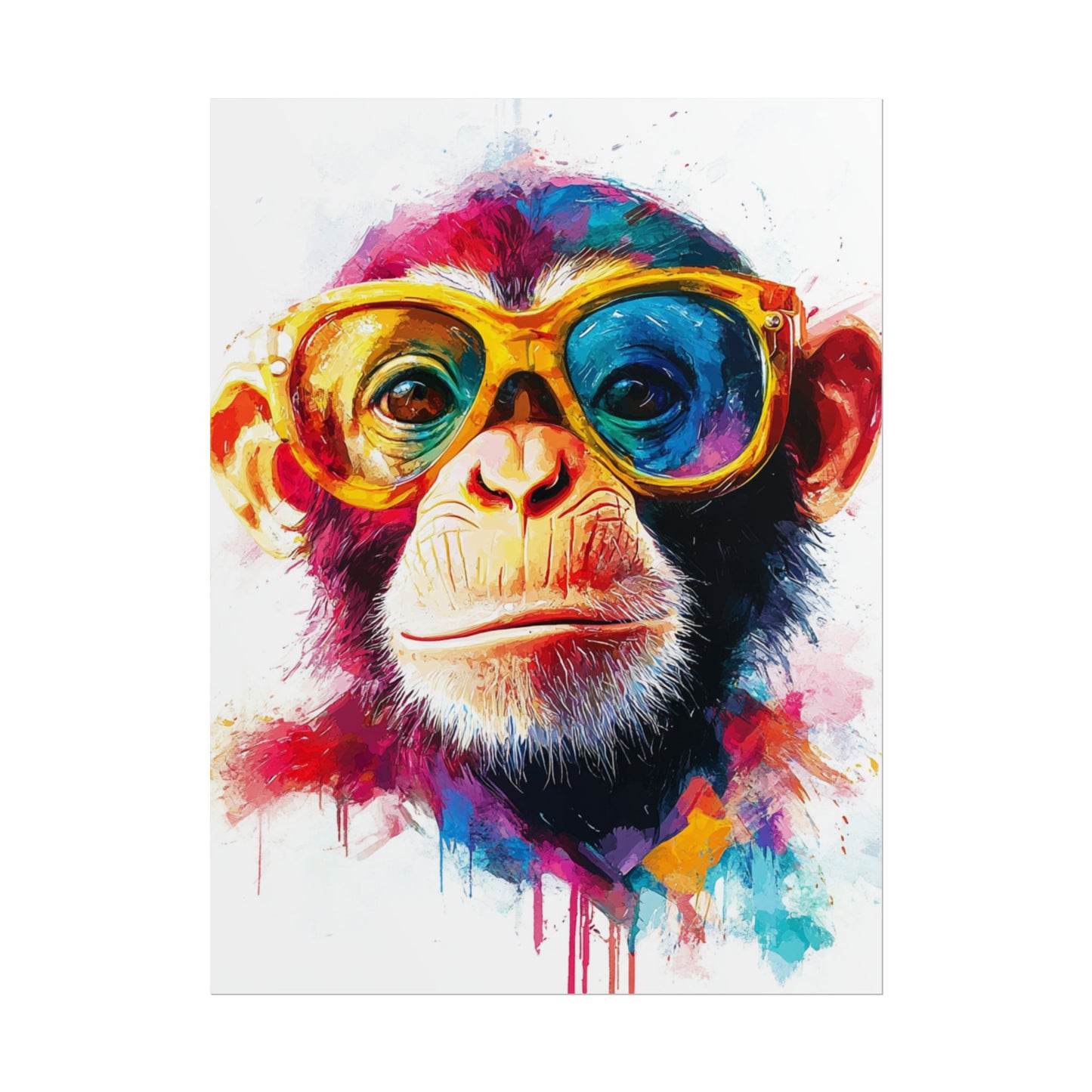 Cool Chimp - Abstract Art with a Splash of Colour