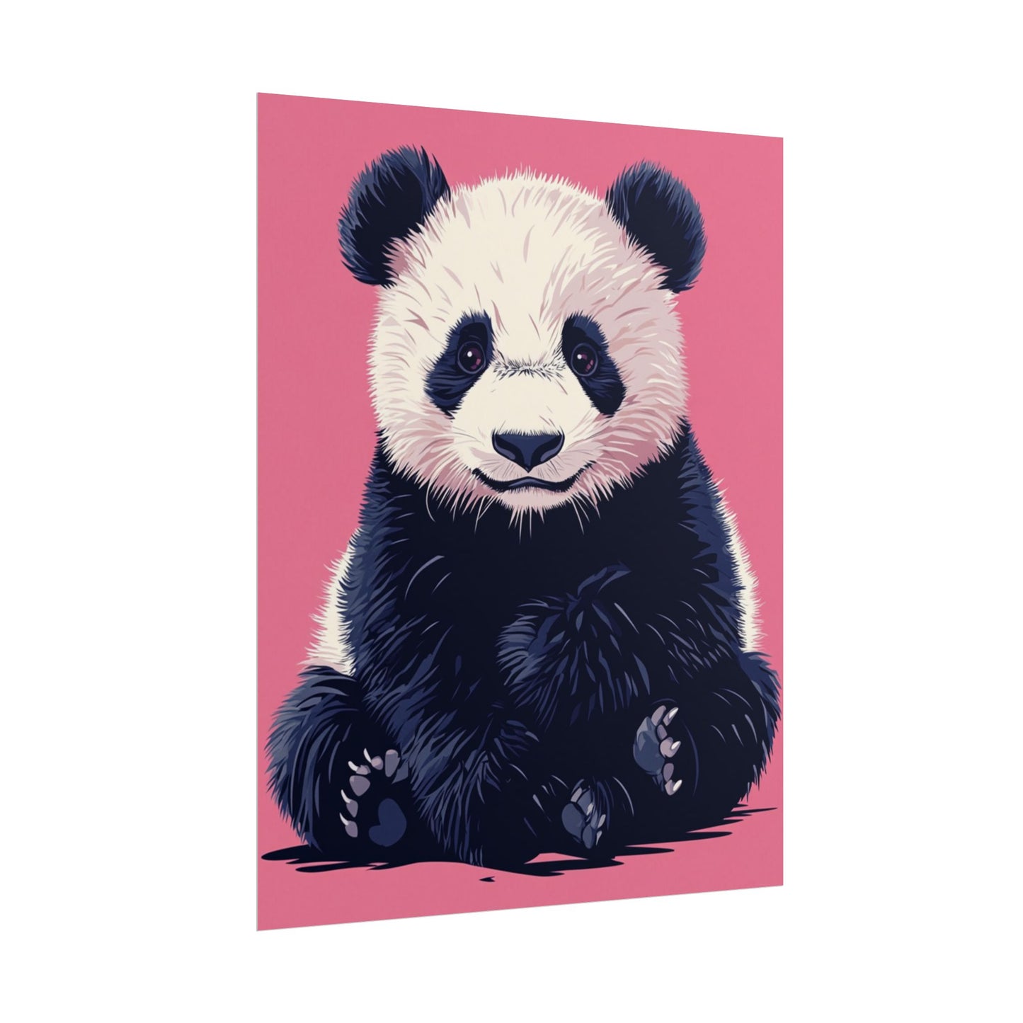 Adorable Panda Bliss - Abstract Art Print