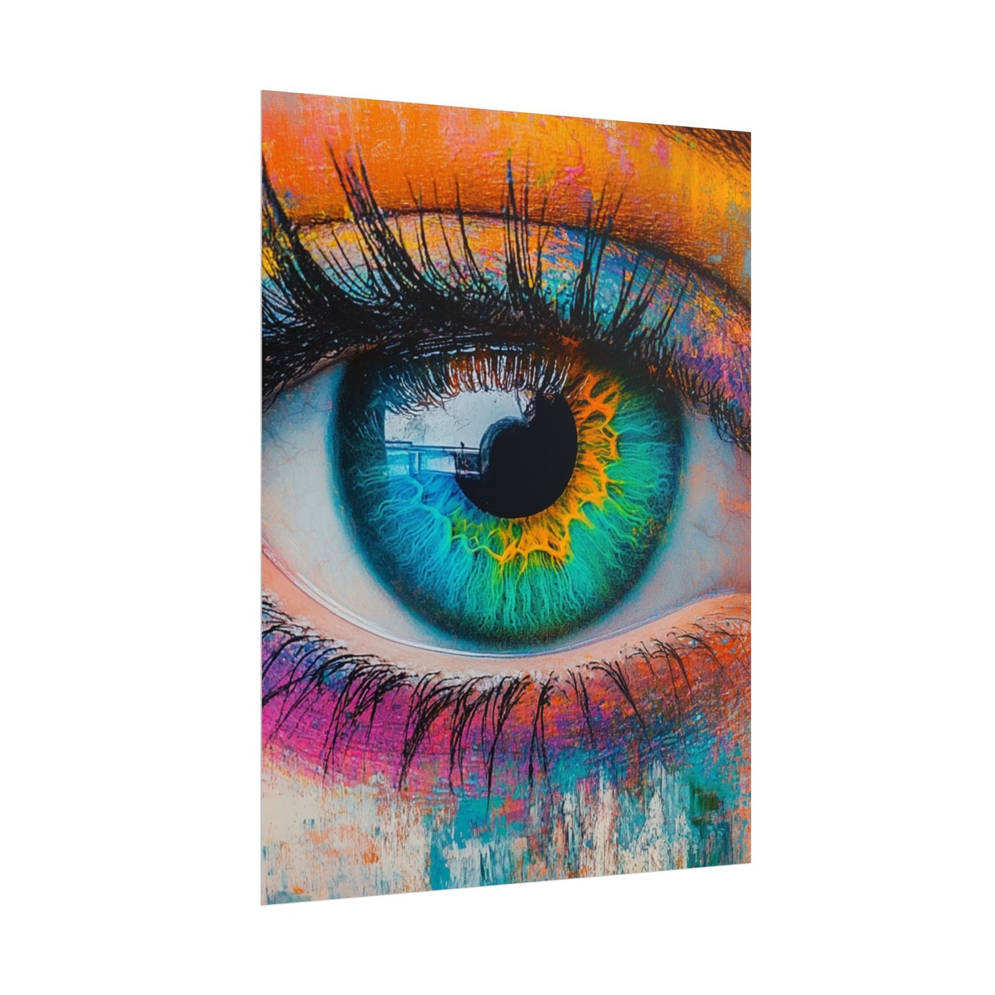 Vivid Gaze - Abstract Eye Art Print