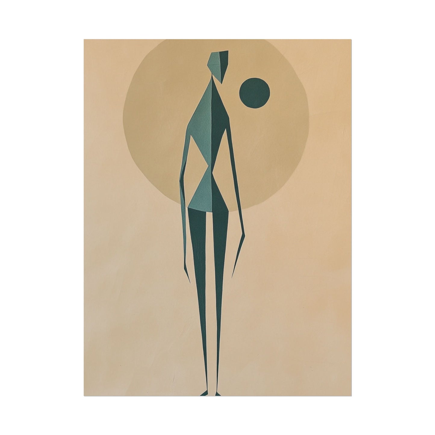 Abstract Solitude - Minimalist Figurative Art Print