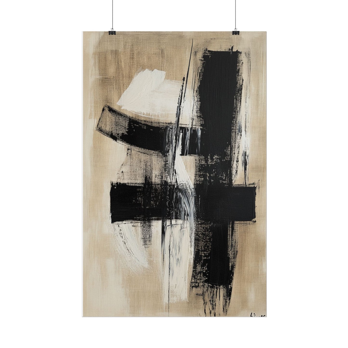 Muted Elegance - Minimalist Abstract Art Print