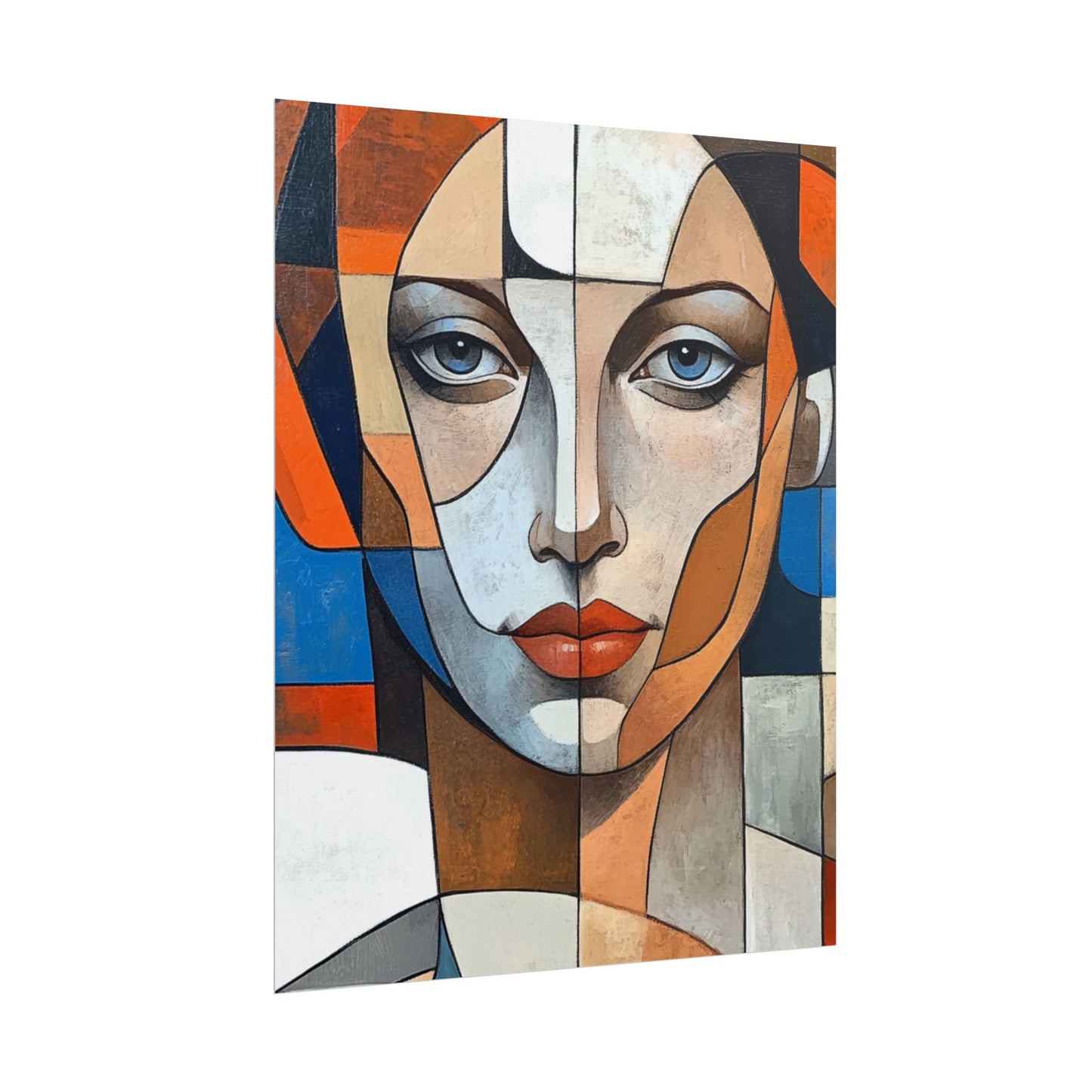 Symmetry in Colours - Abstract Portrait Art Print