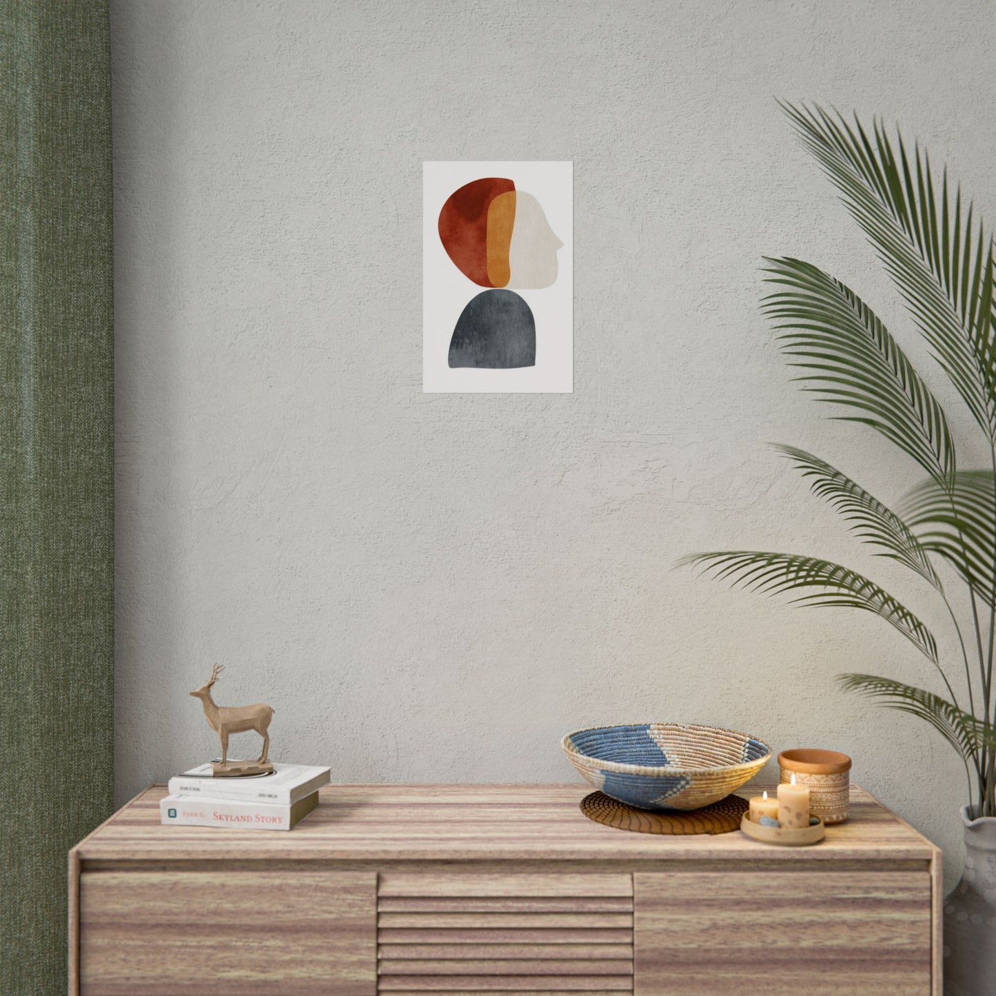 Layers of Thought - Abstract Profile Art Print