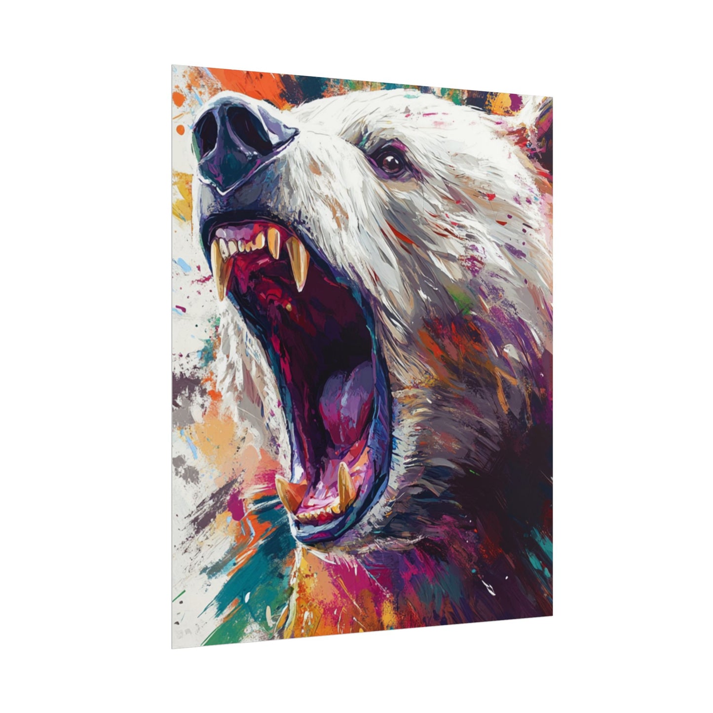 Roar of the Wild - Abstract Bear Art Print