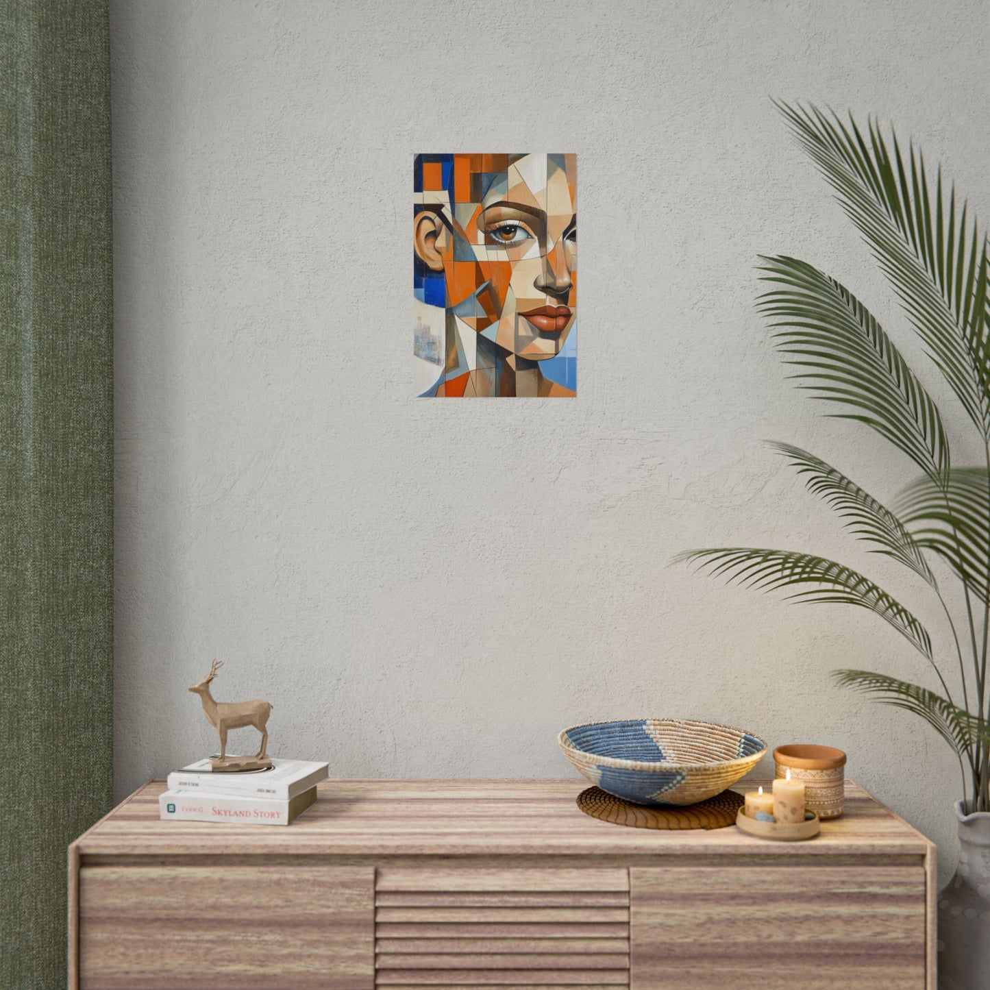 Geometric Harmony - Abstract Portrait Art Print