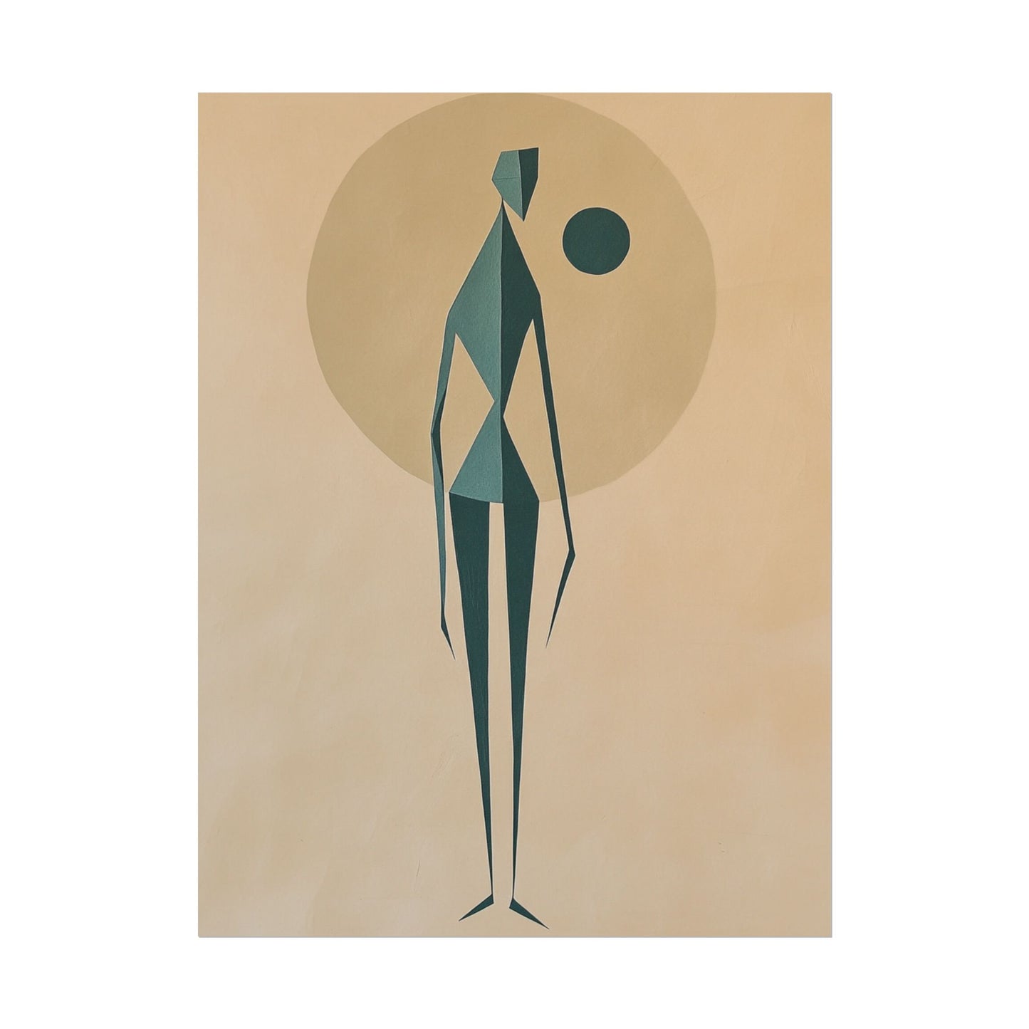 Abstract Solitude - Minimalist Figurative Art Print