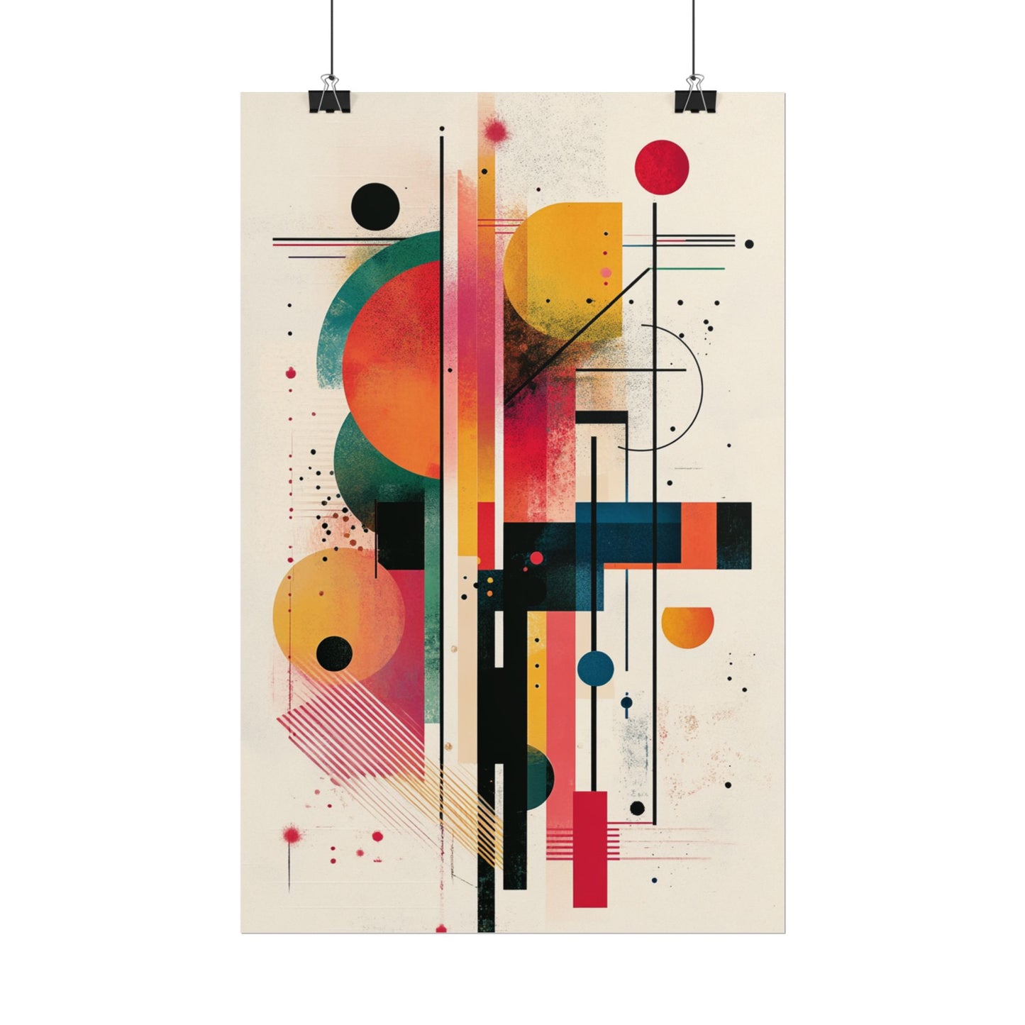 Symphony of Lines - Abstract Geometric Art Print