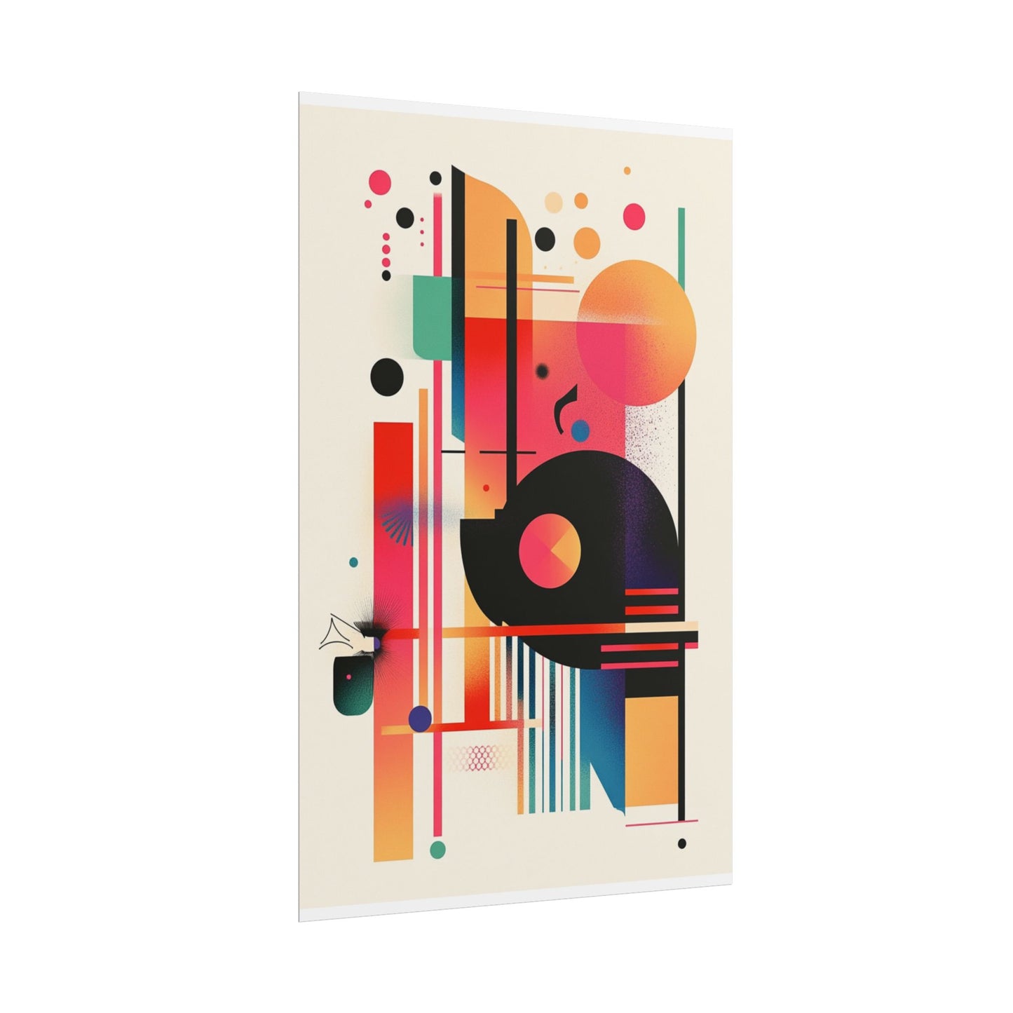 Harmonic Composition - Vibrant Abstract Geometric Art Print