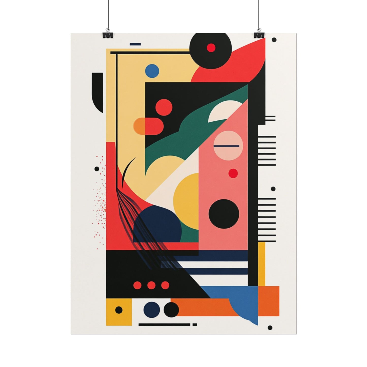 Geometry in Motion - Bold Abstract Geometric Print