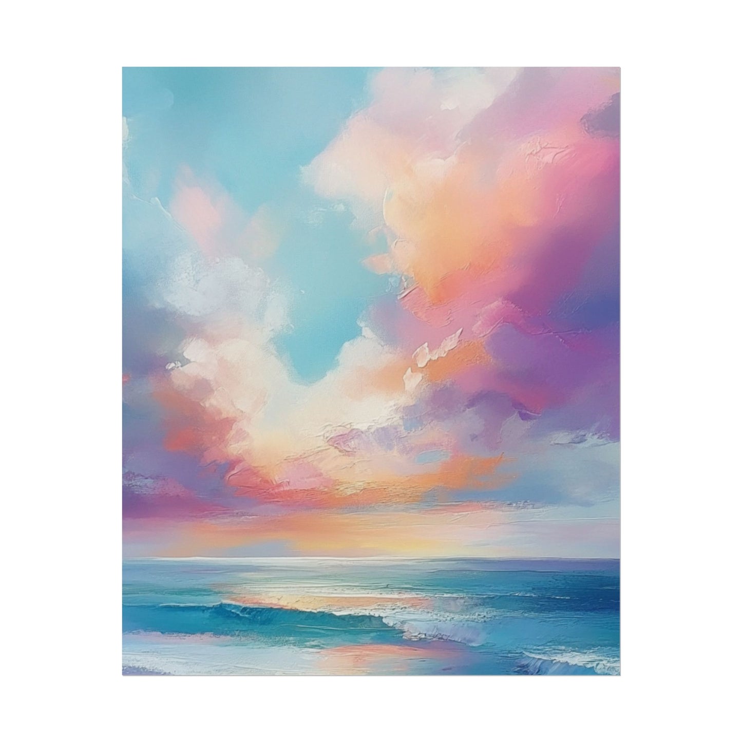 Serenity in Colour - Abstract Sky and Sea Landscape