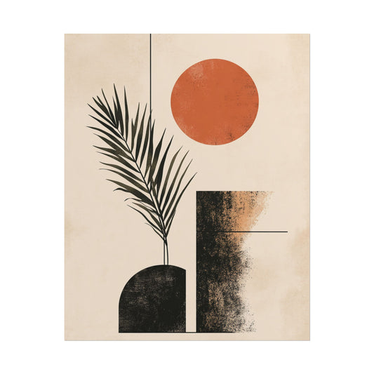 Desert Solitude - Minimalist Abstract Art Print