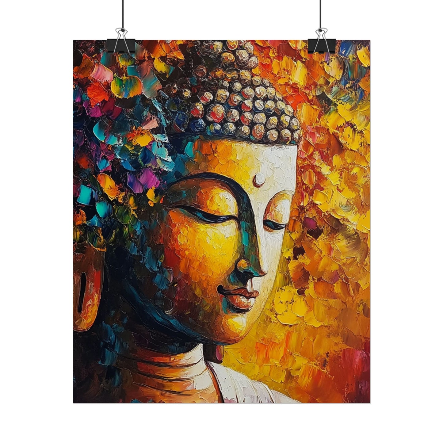 Buddha's Serenity - Abstract Spiritual Art Print