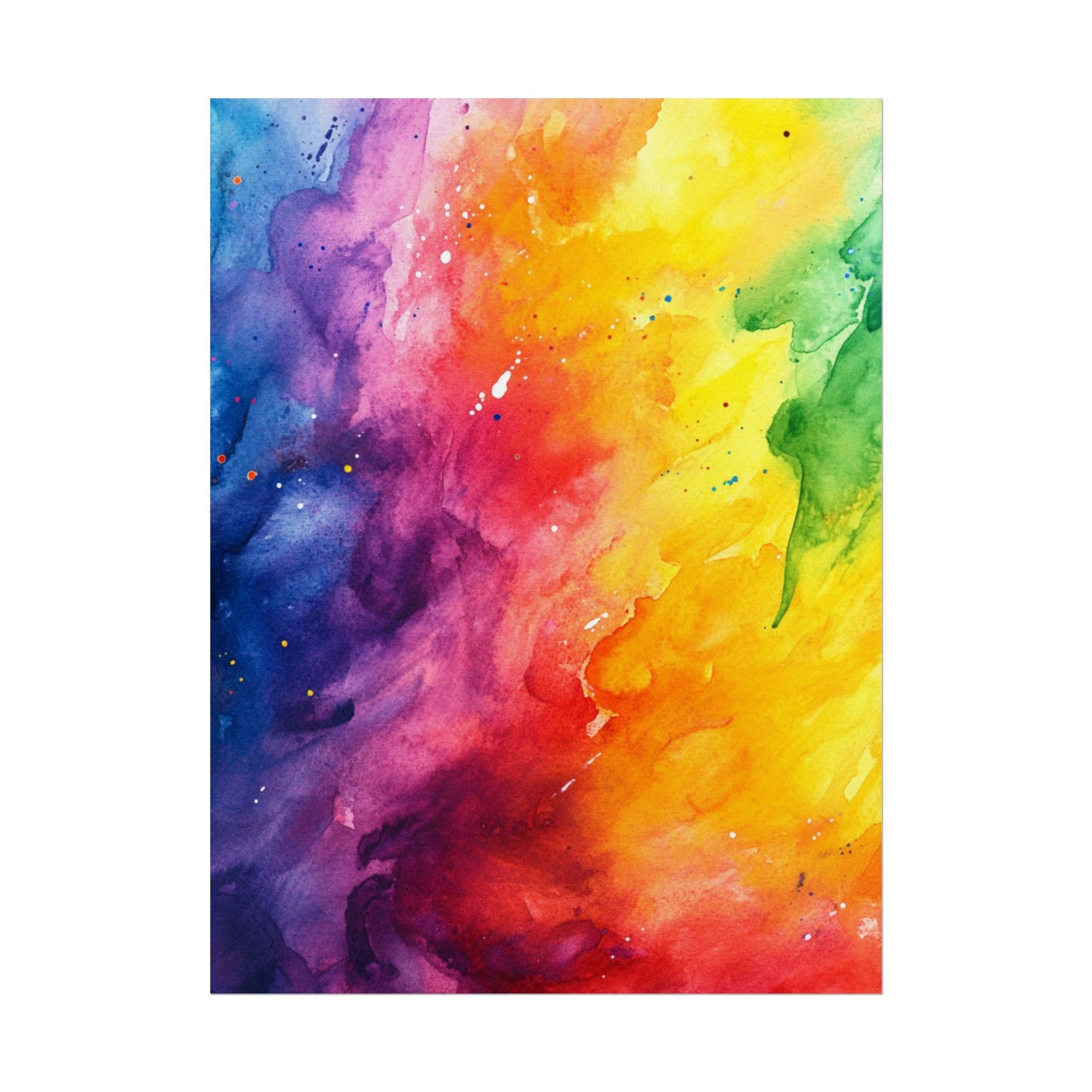 Spectrum of Emotions - Vivid Abstract Watercolour Art