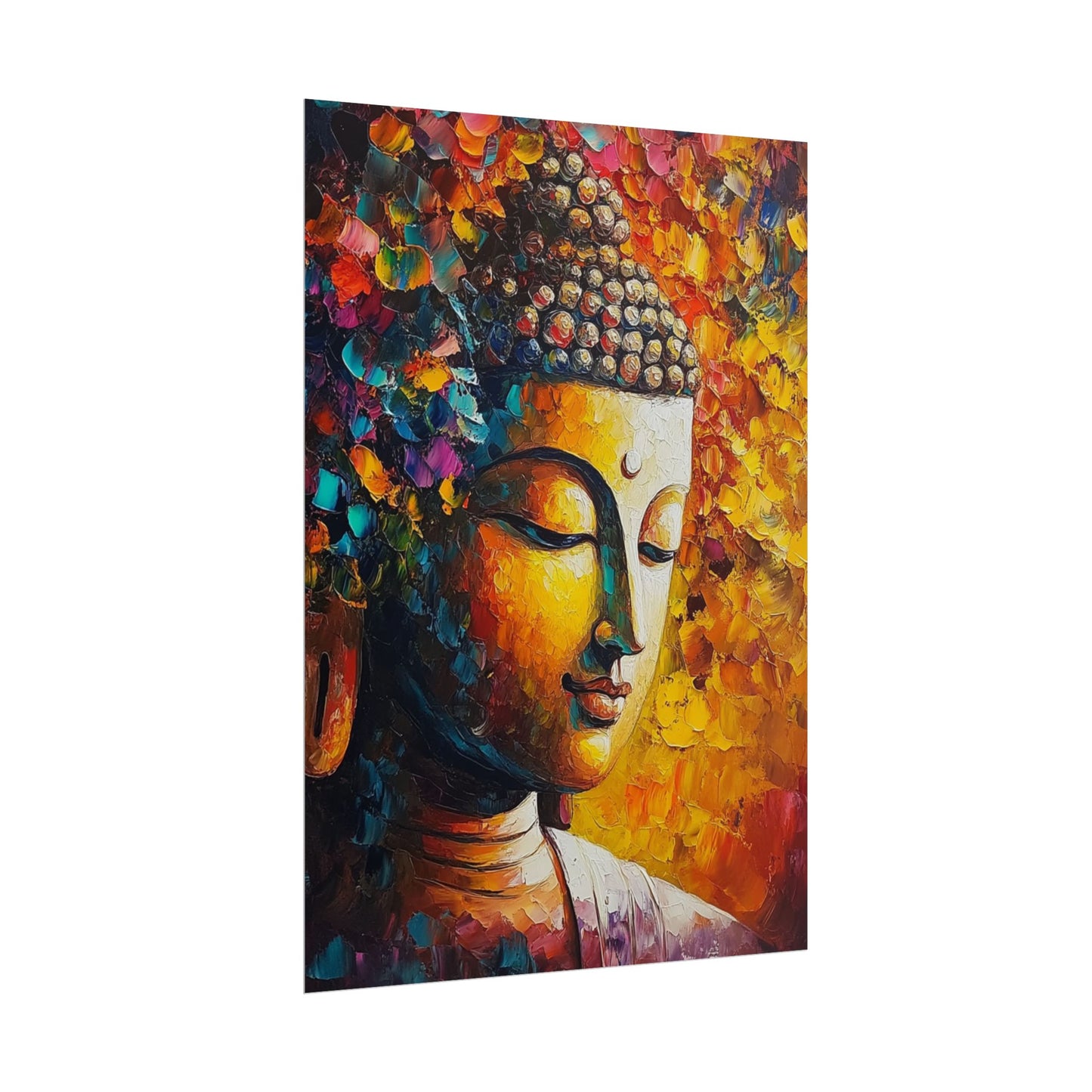 Buddha's Serenity - Abstract Spiritual Art Print