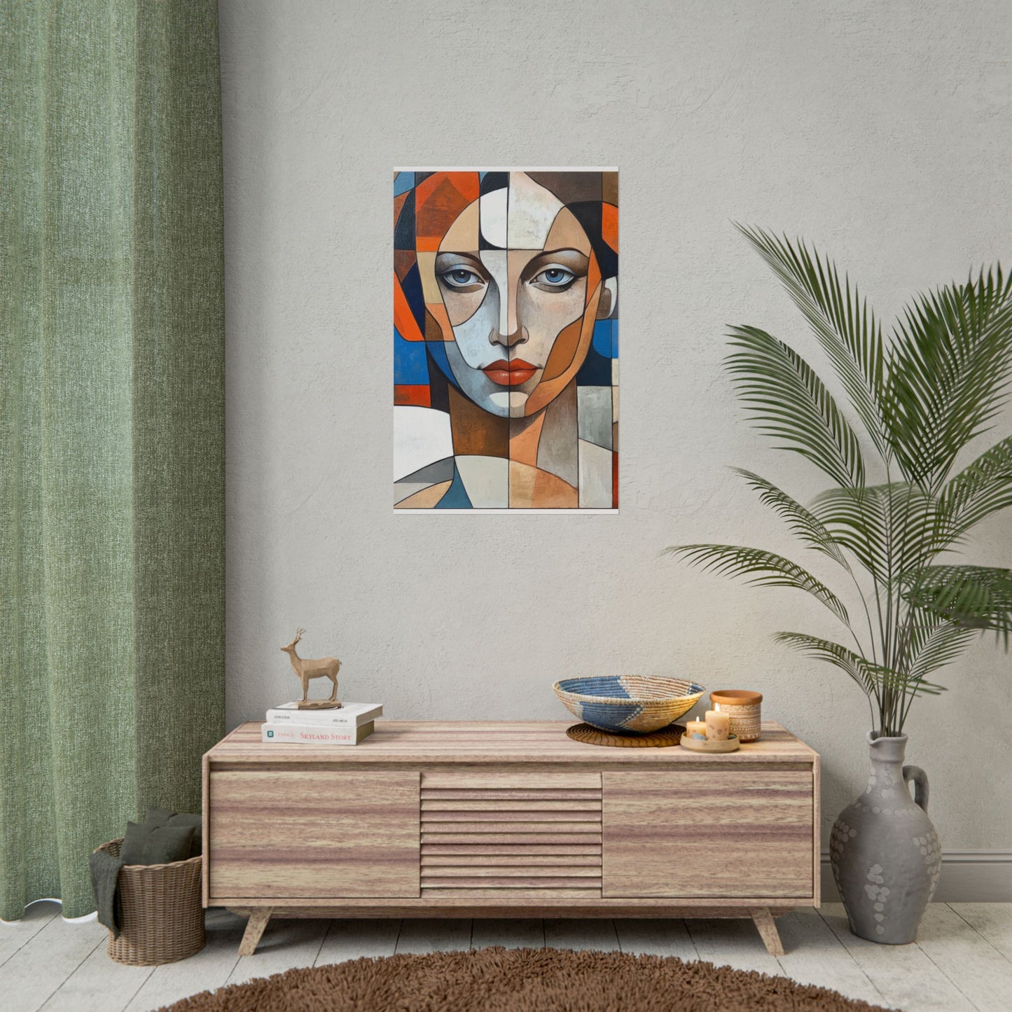 Symmetry in Colours - Abstract Portrait Art Print