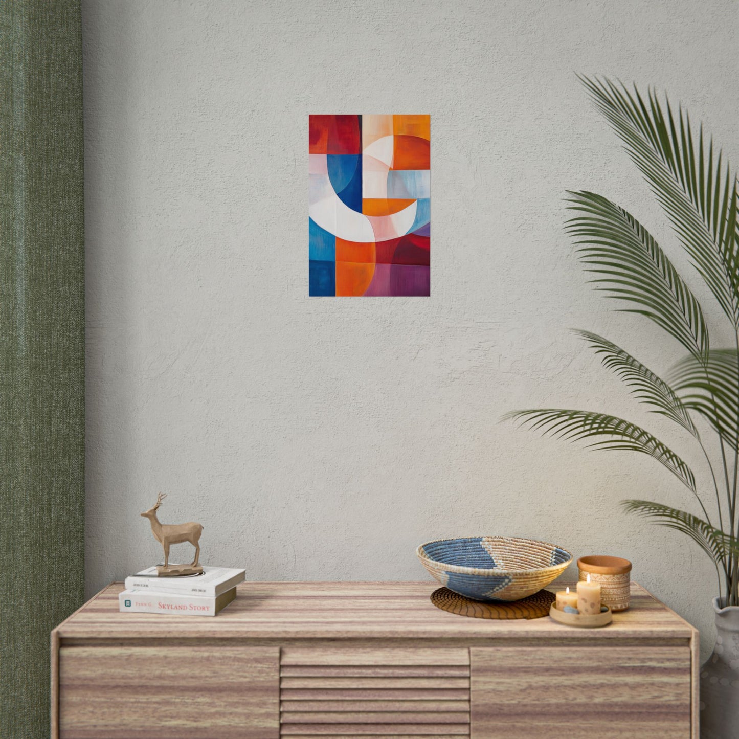 Geometric Harmony - Vibrant Abstract Art Print