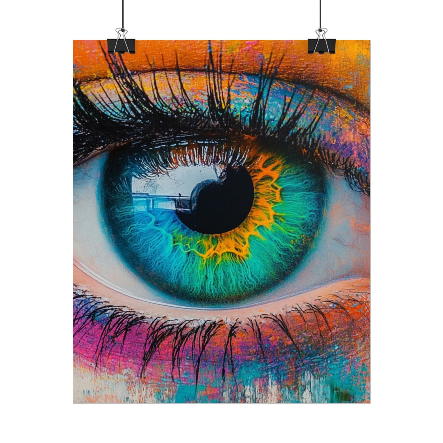 Vivid Gaze - Abstract Eye Art Print