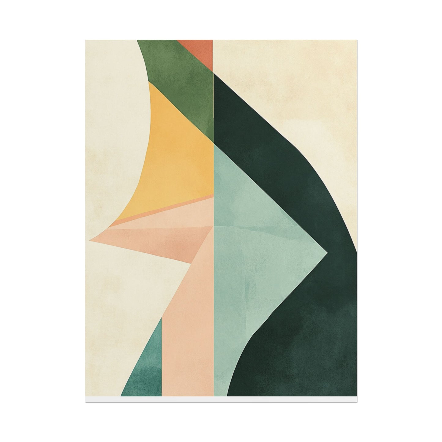 Abstract Flow - Geometric Shapes Art Print