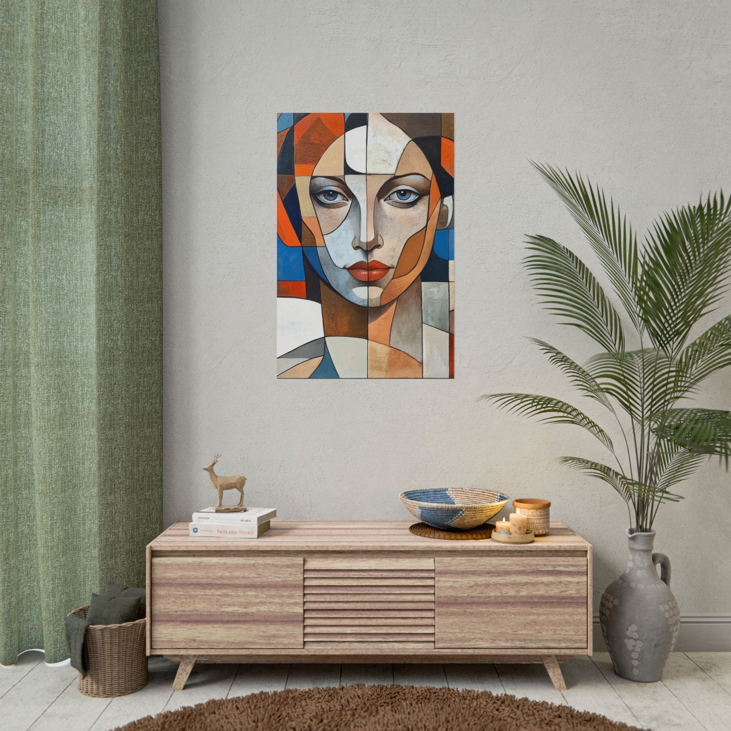 Symmetry in Colours - Abstract Portrait Art Print