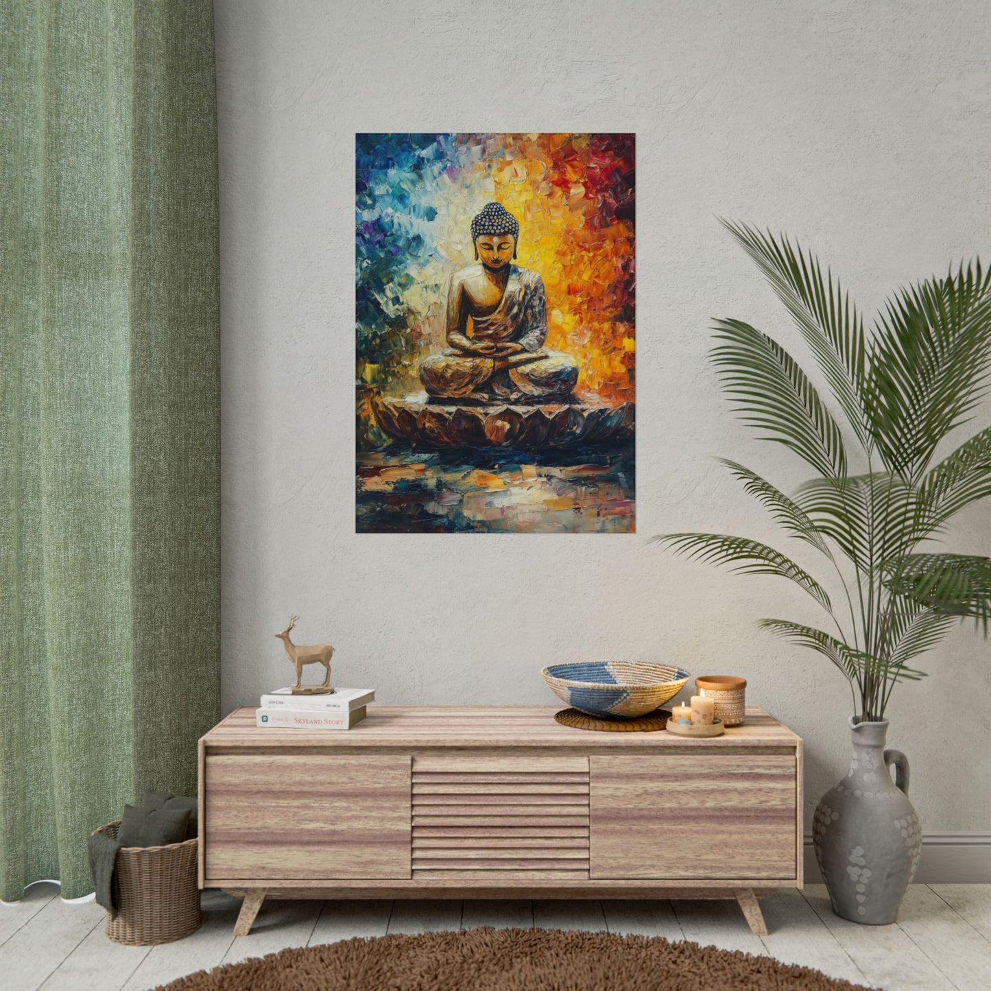 Radiant Buddha - Abstract Meditative Art Print