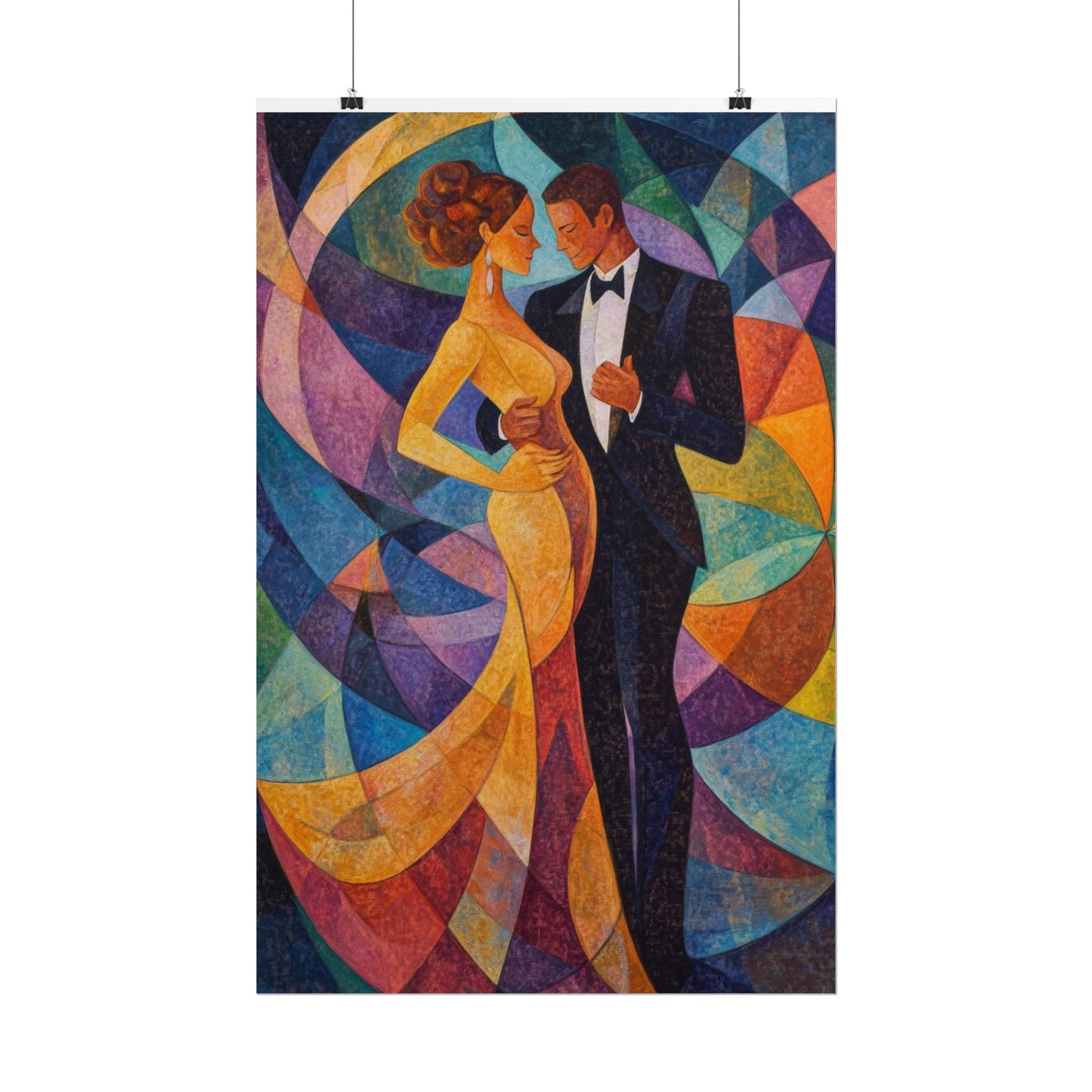 Elegant Dance - Abstract Romantic Art Print