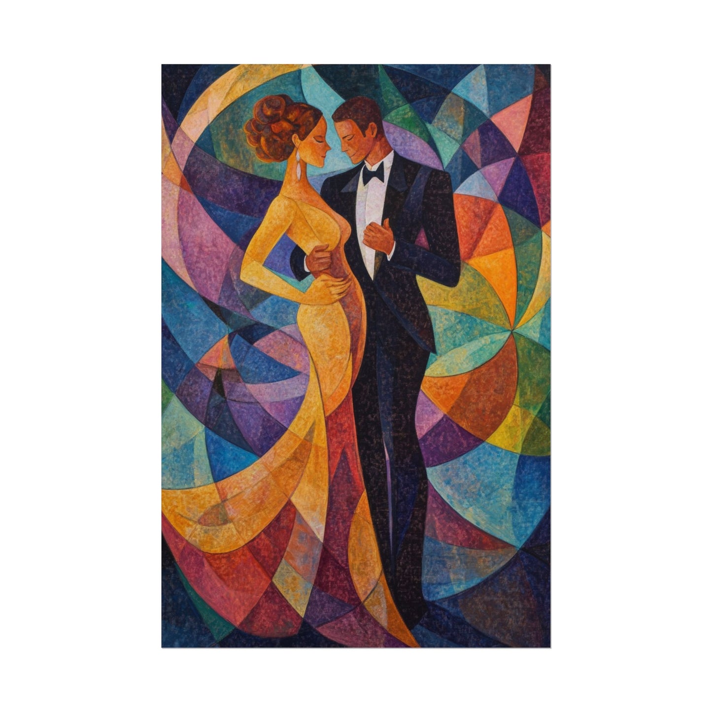 Elegant Dance - Abstract Romantic Art Print